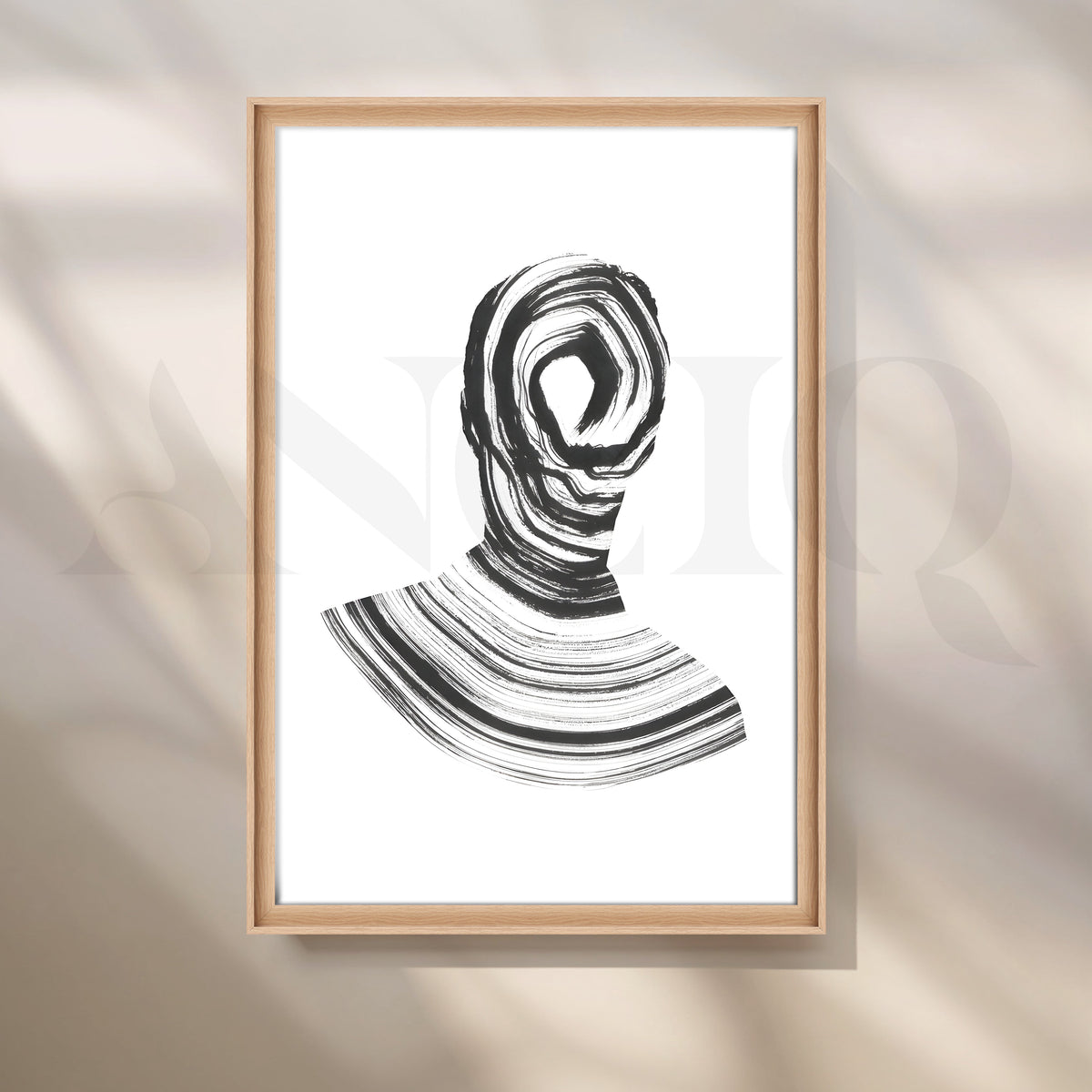 Silhouette Brushstroke Canvas Artwork – Asha Art Studio – Image 5