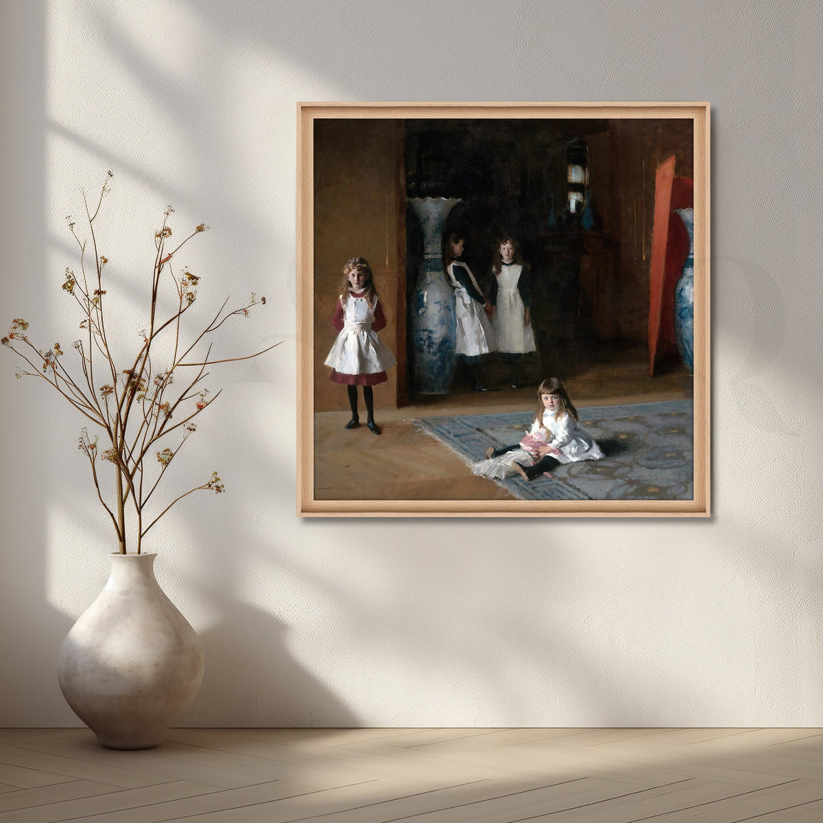 Parlor of Little Maids Canvas Artwork – Asha Art Studio – Image 5