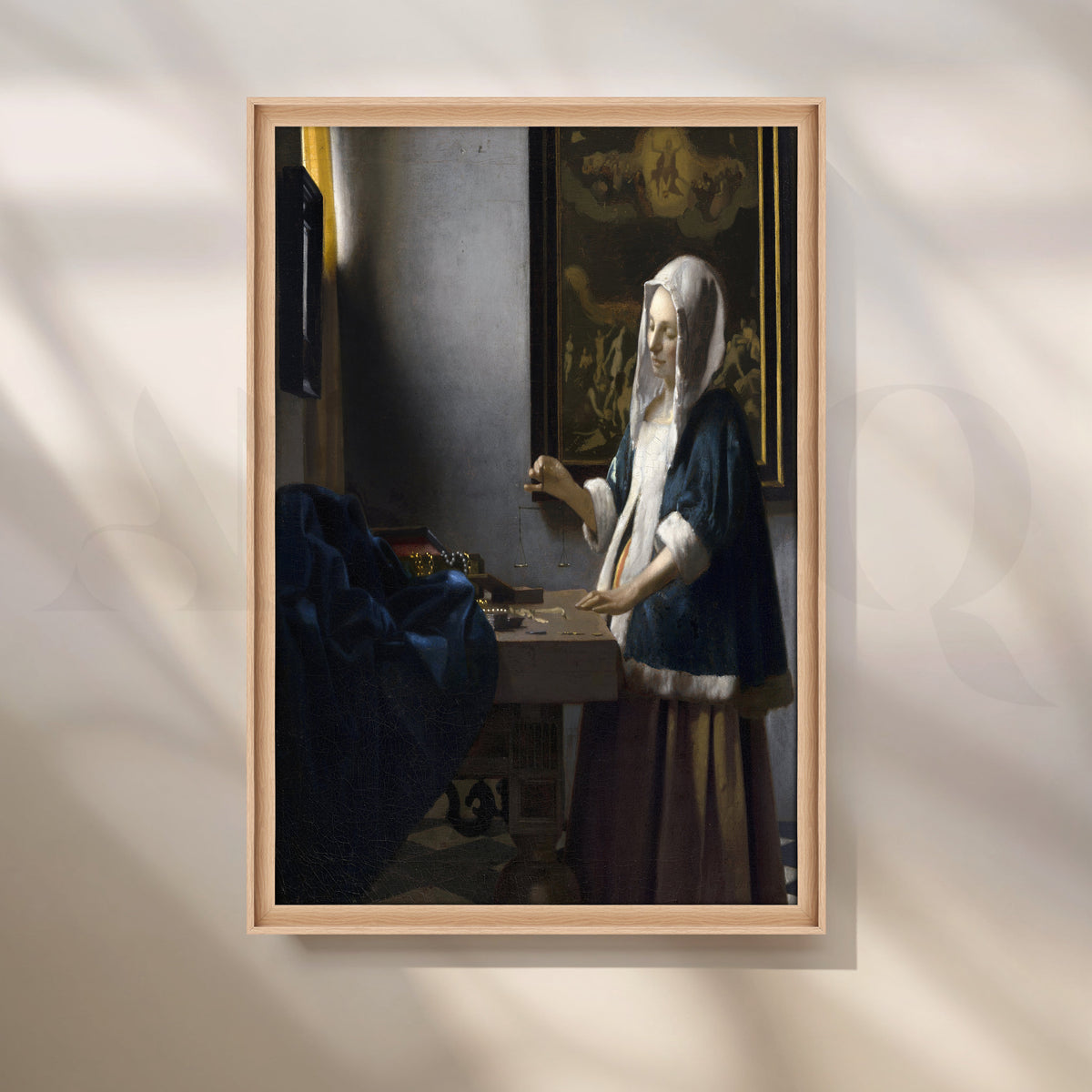 Holding a Balance by Vermeer Canvas Artwork – Asha Art Studio – Image 5