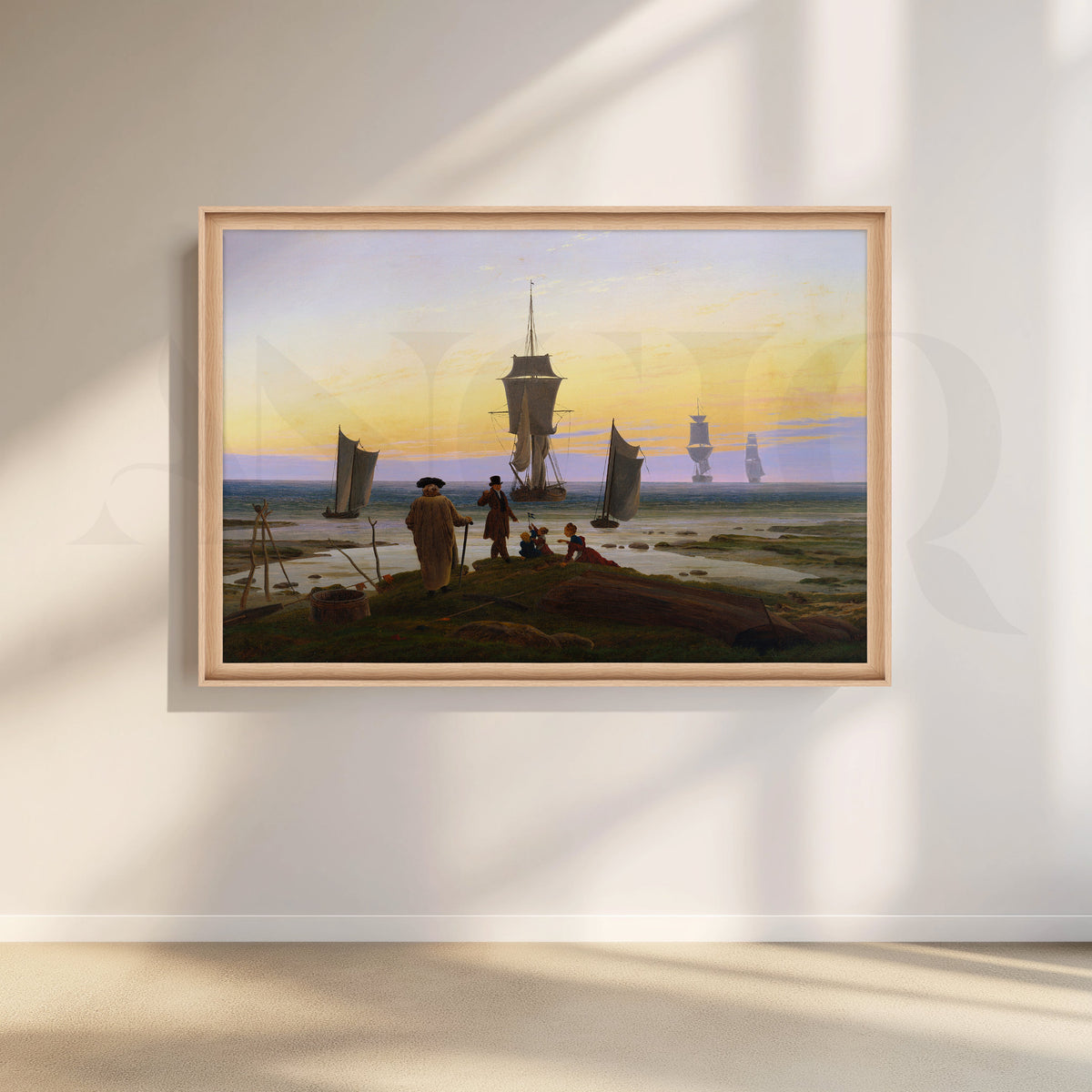 Harbor Gatherings at Sunset Artwork – Asha Art Studio – Image 5