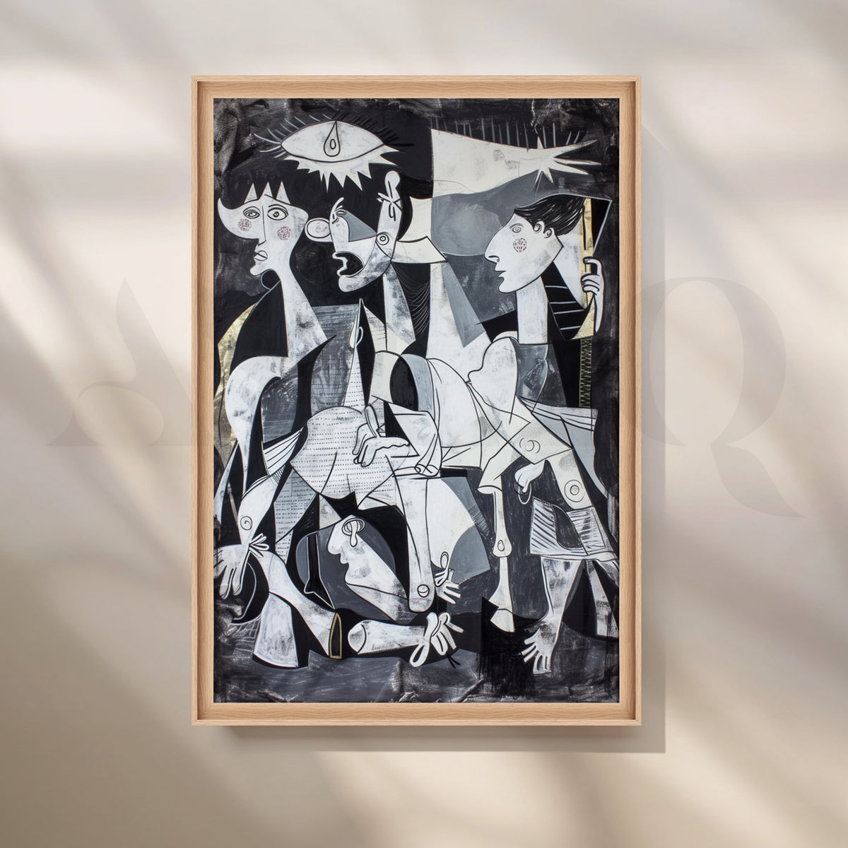 Cubist Figurative Abstract Canvas Artwork – Asha Art Studio – Image 5