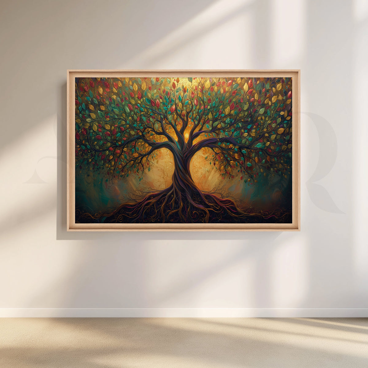 Radiant Tree of Life Canvas Artwork – Asha Art Studio – Image 5