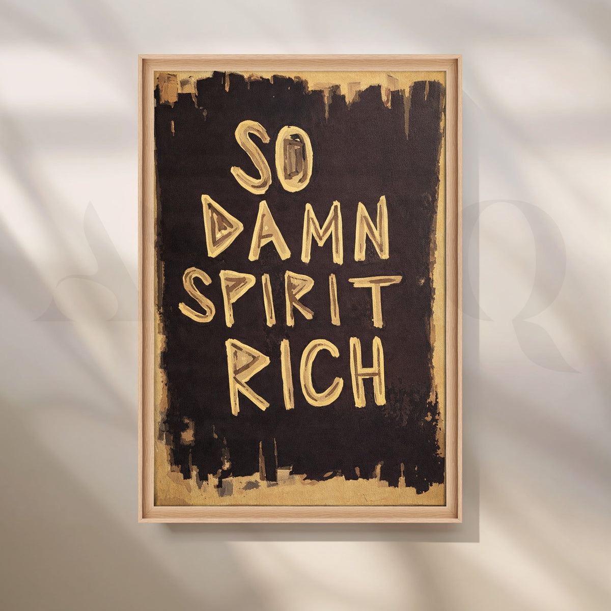 So Damn Spirit Rich Typography Pop Art – Asha Art Studio – Image 5