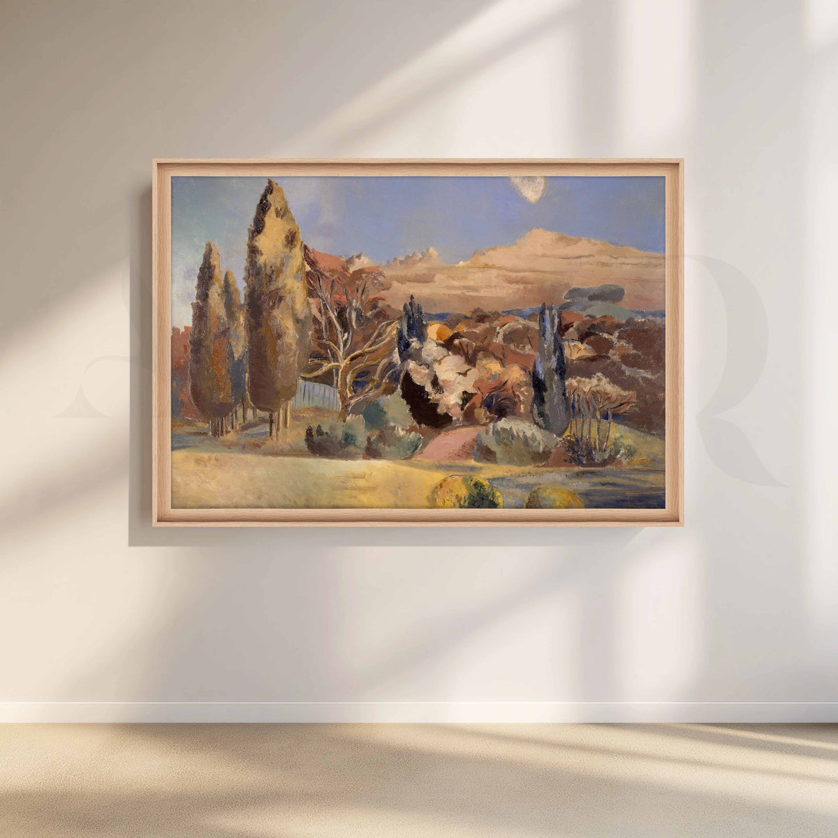 Soft Pastoral Landscape Canvas Artwork – Asha Art Studio – Image 5