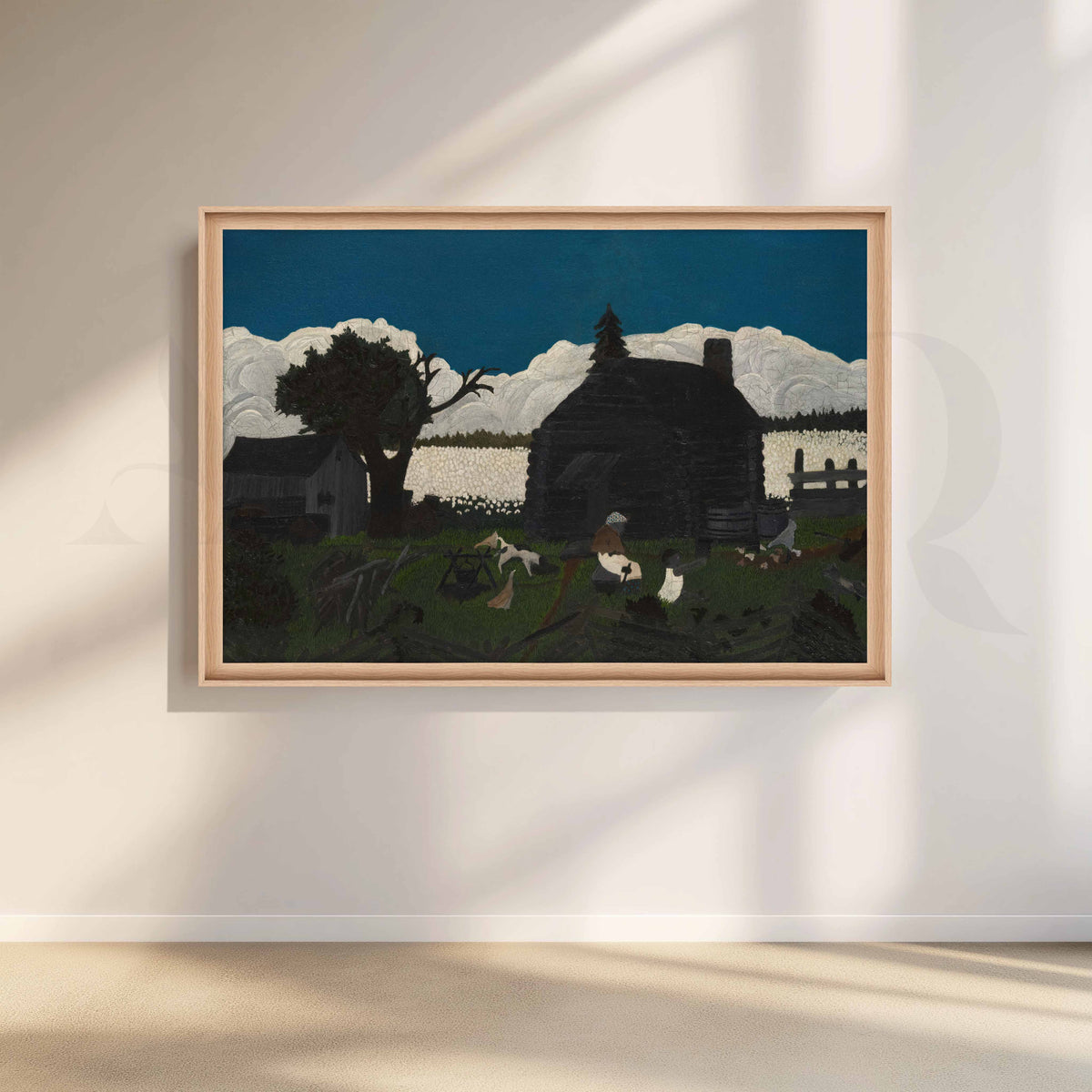 Moody Farmhouse Landscape Canvas Artwork – Asha Art Studio – Image 5