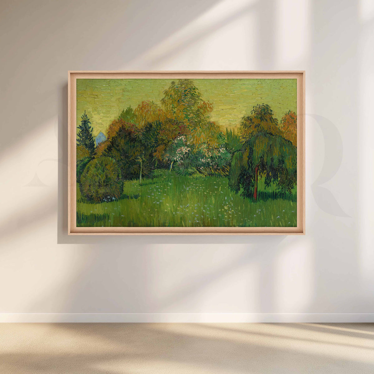 Lush Green Garden Canvas Artwork – Asha Art Studio – Image 5