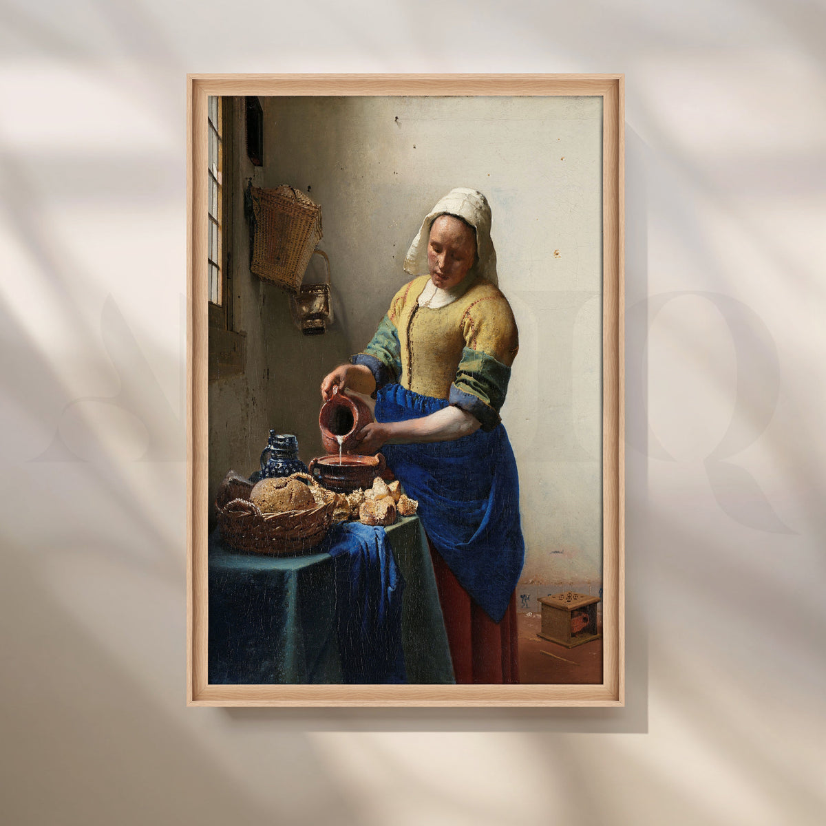 The Milkmaid by Vermeer Canvas Artwork – Asha Art Studio – Image 5