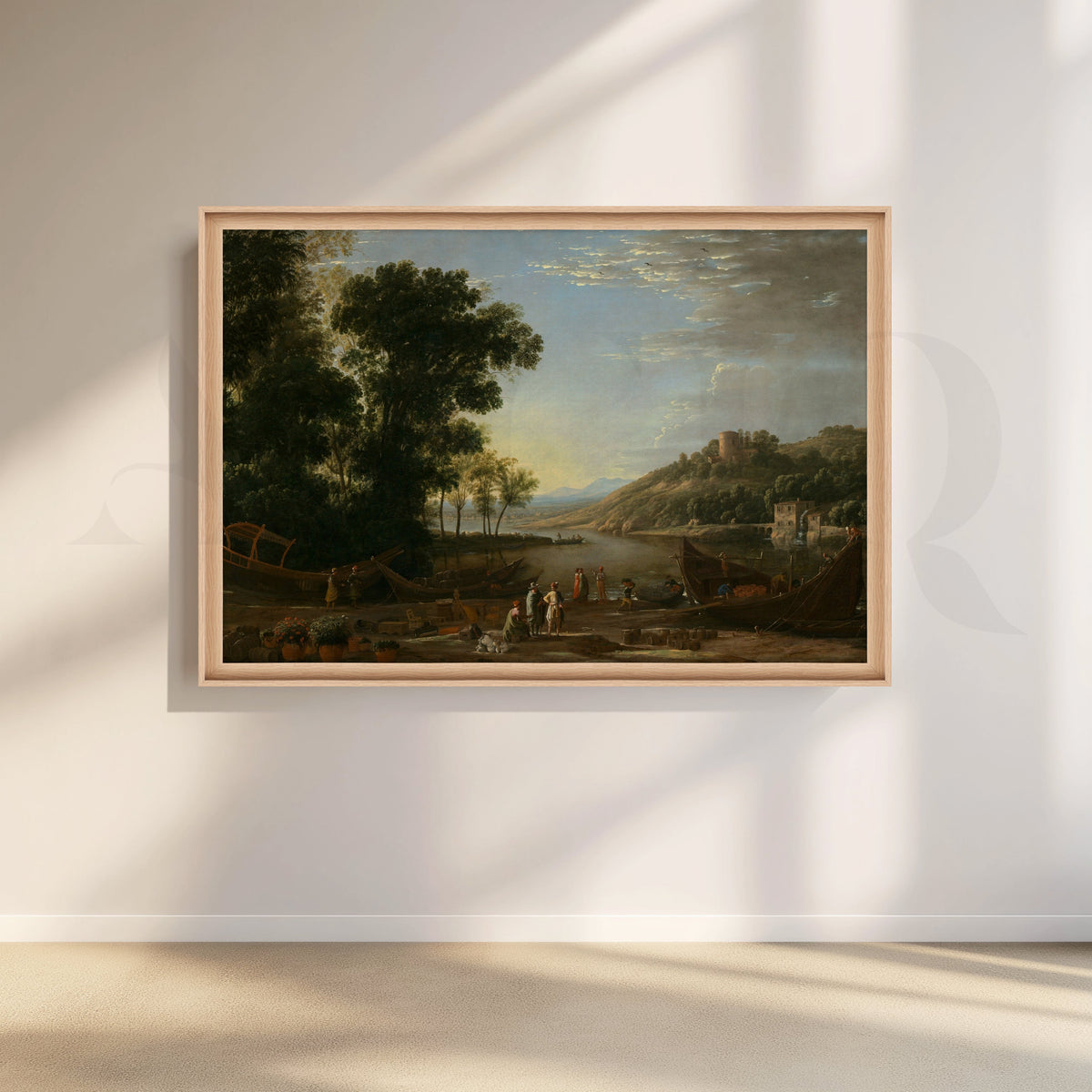 Harbor at Dusk Canvas Artwork – Asha Art Studio – Image 5