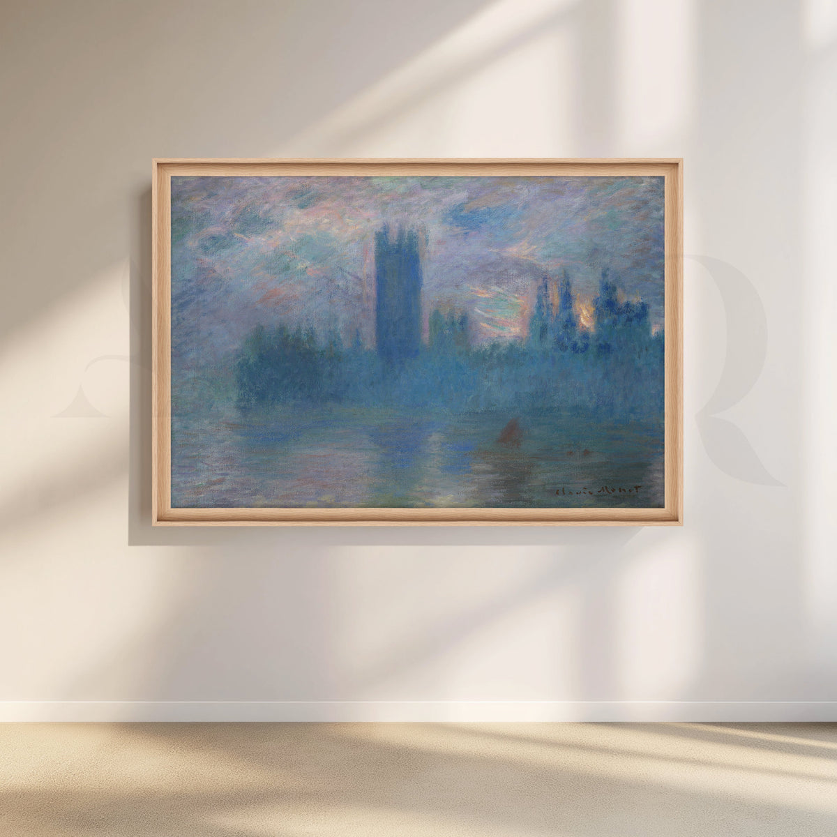 Parliament at Dusk Impressionist Canvas Artwork – Asha Art Studio – Image 5