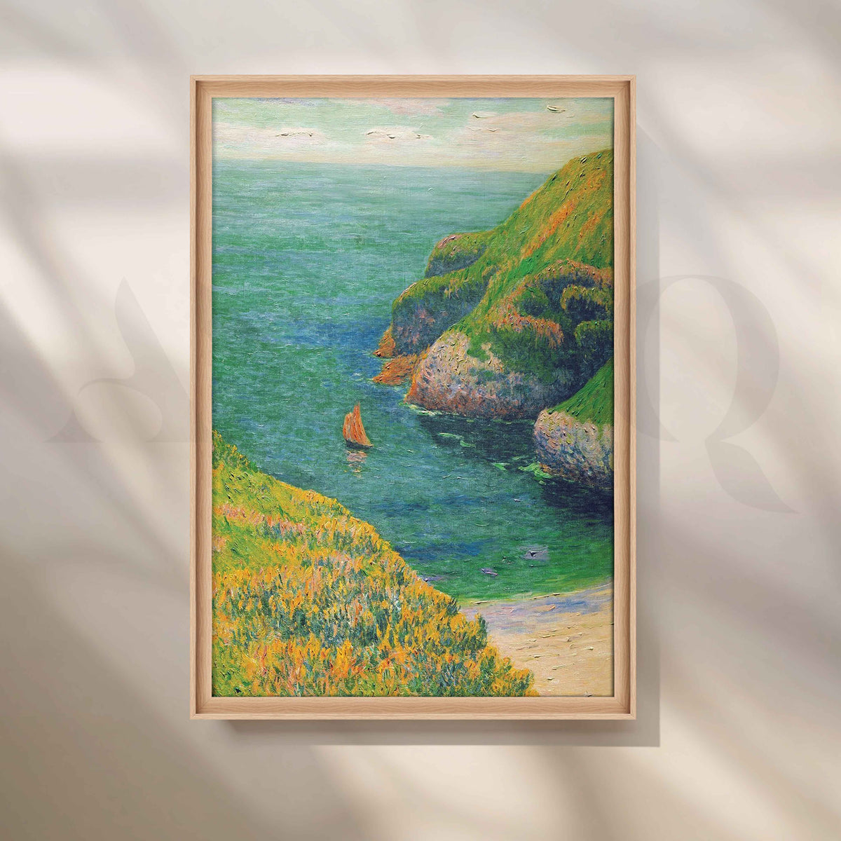 Henri Moret Coastal Cove Canvas Artwork – Asha Art Studio – Image 4