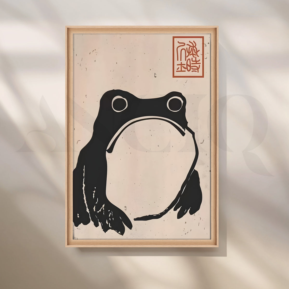 Black Frog Graphic Canvas Artwork – Asha Art Studio – Image 5