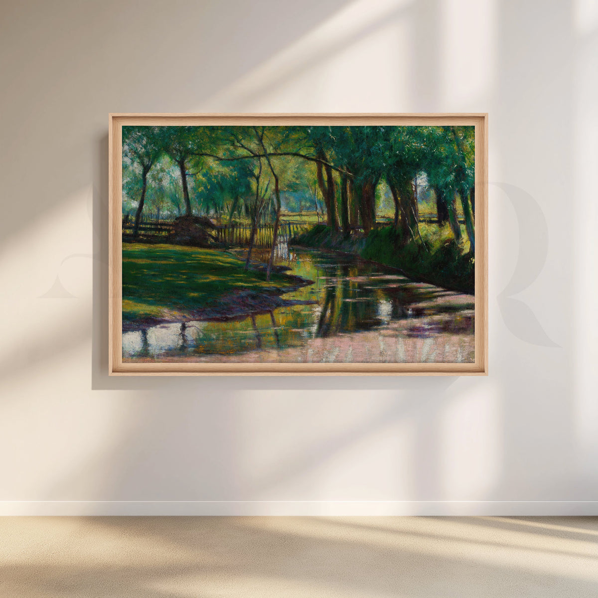 Sunlit River Reflection Artwork – Asha Art Studio – Image 5