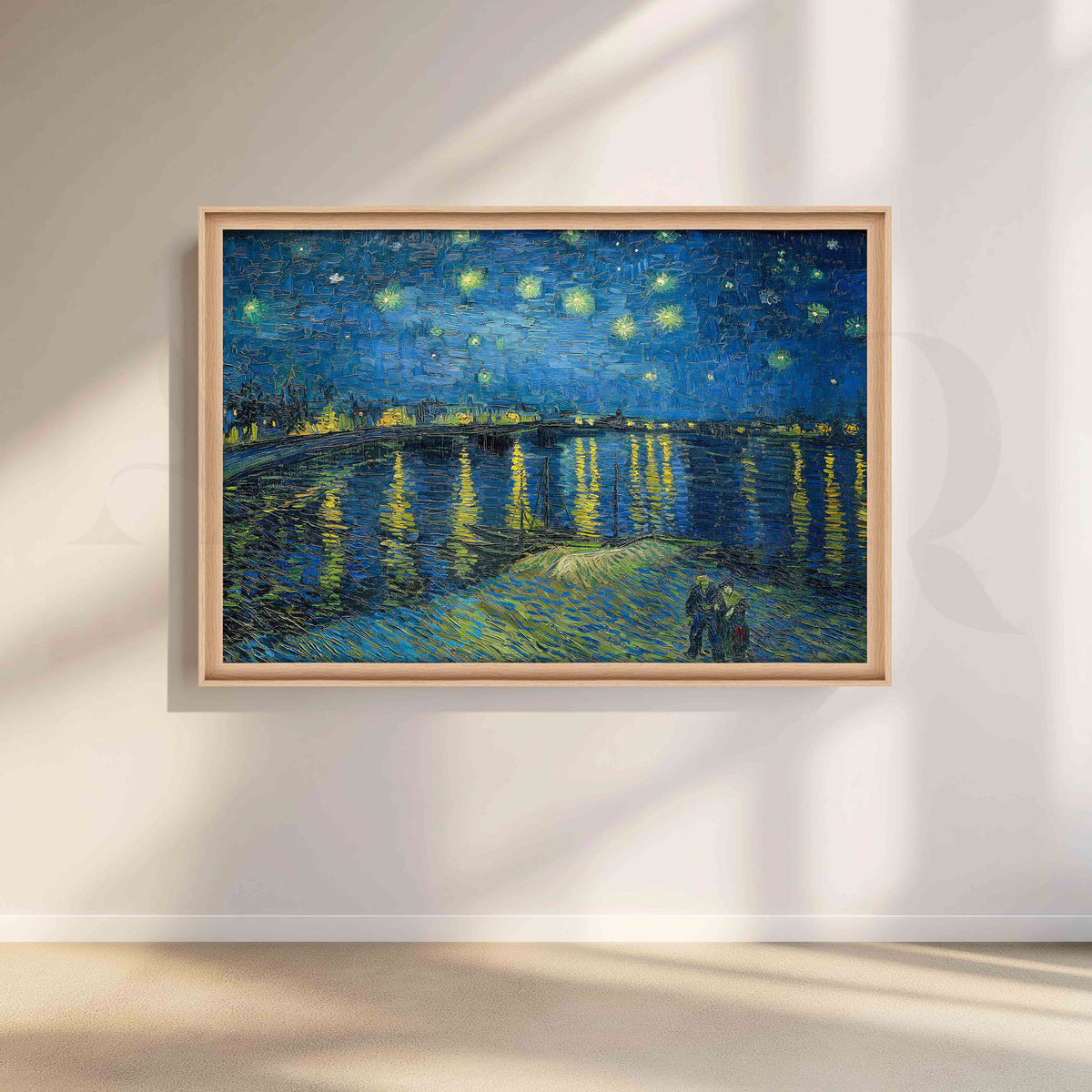 Starry Night Over the Rhône Post-Impressionist Canvas Artwork – Asha Art Studio – Image 5
