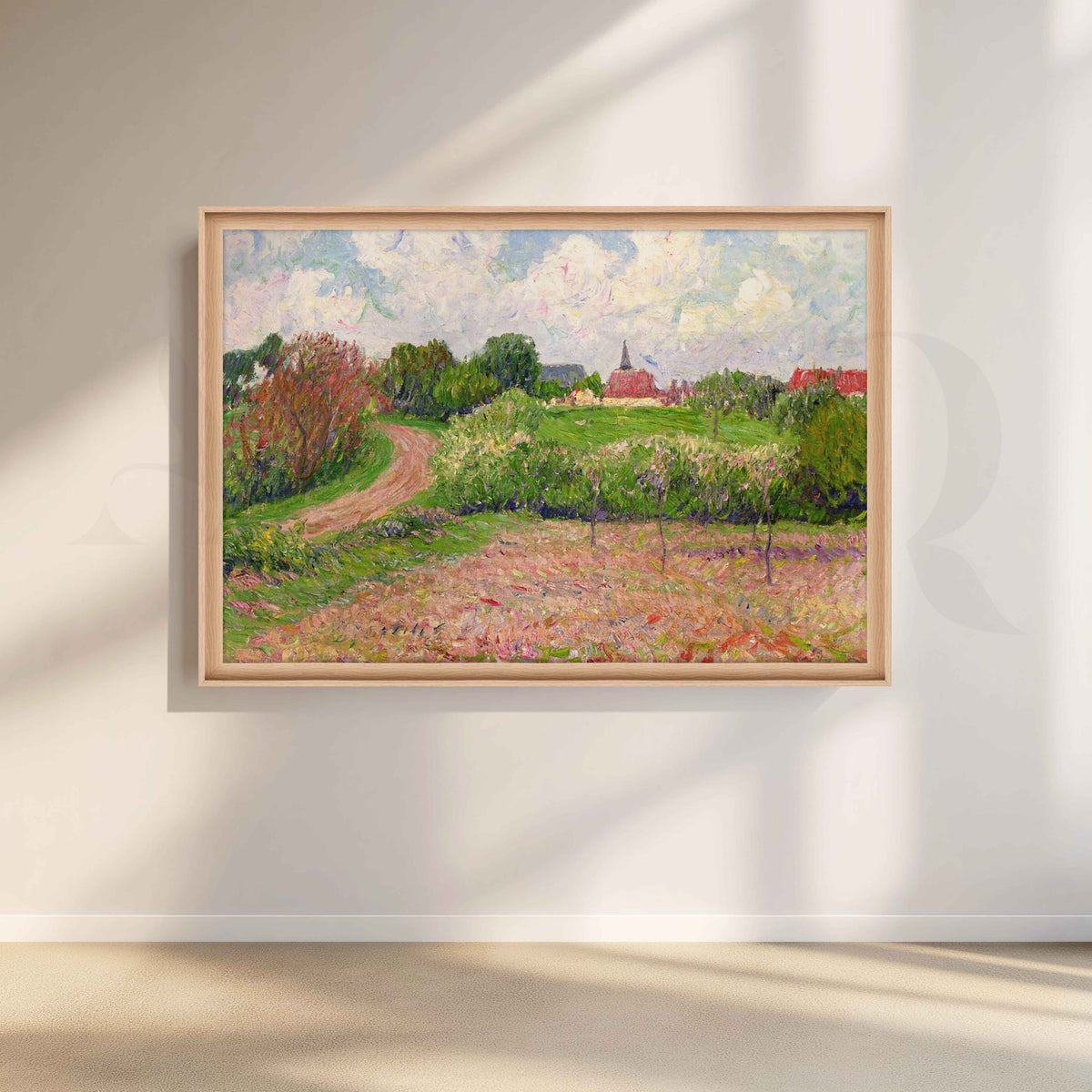Blooming Countryside Landscape Canvas Artwork – Asha Art Studio – Image 5