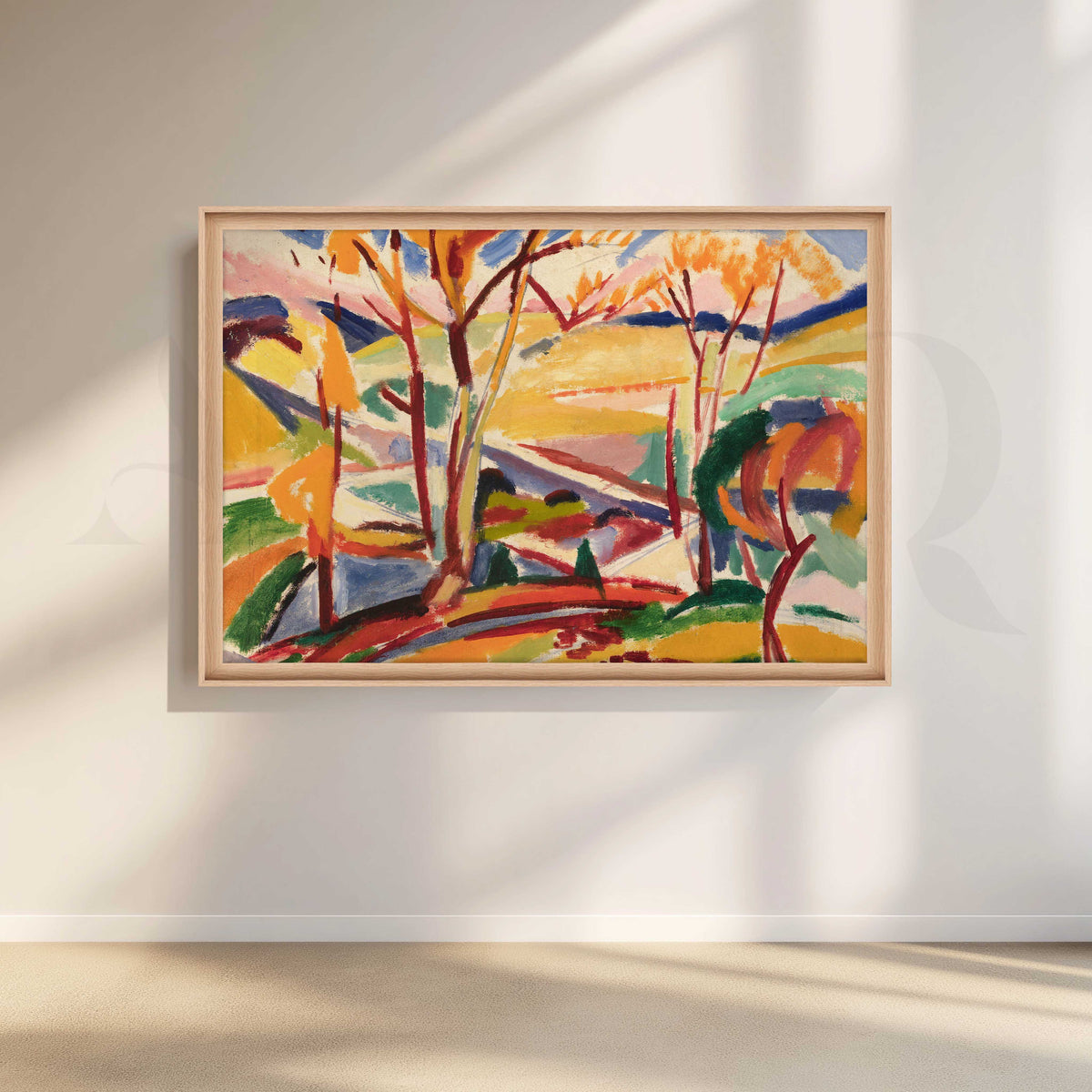 Colorful Expressionist Forest Canvas Artwork – Asha Art Studio – Image 5