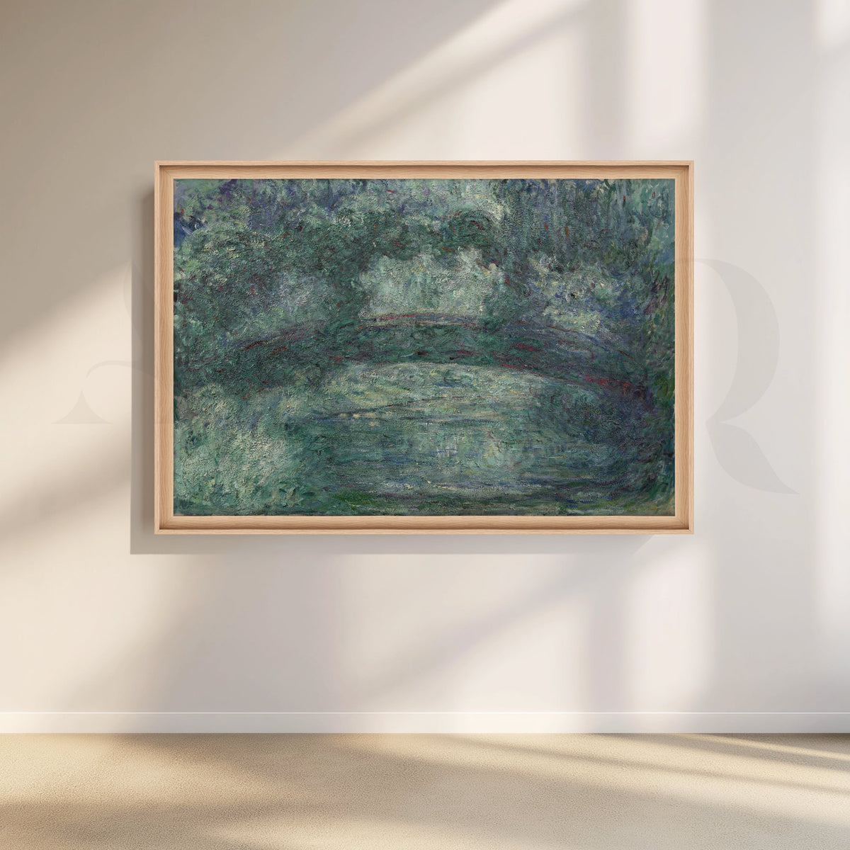 Water Garden Bridge Canvas Artwork – Asha Art Studio – Image 5