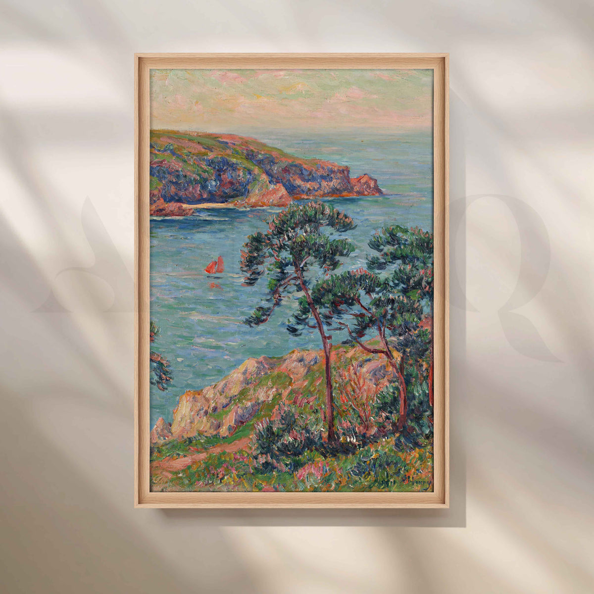 Henri Moret Pine Coast Seascape Canvas Artwork – Asha Art Studio – Image 5