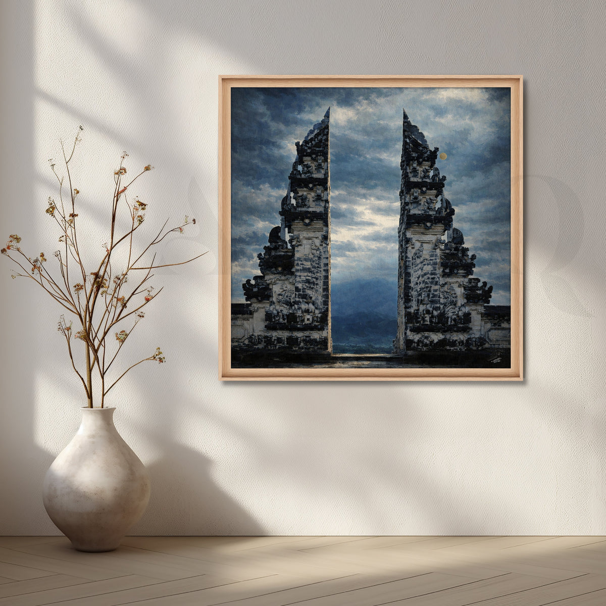 Majestic Temple Gate Canvas Artwork – Asha Art Studio – Image 5