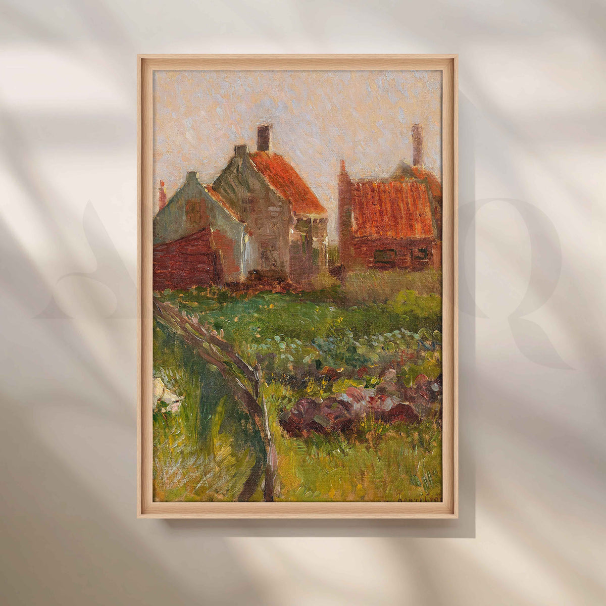 Rustic Village Landscape Canvas Artwork – Asha Art Studio – Image 5