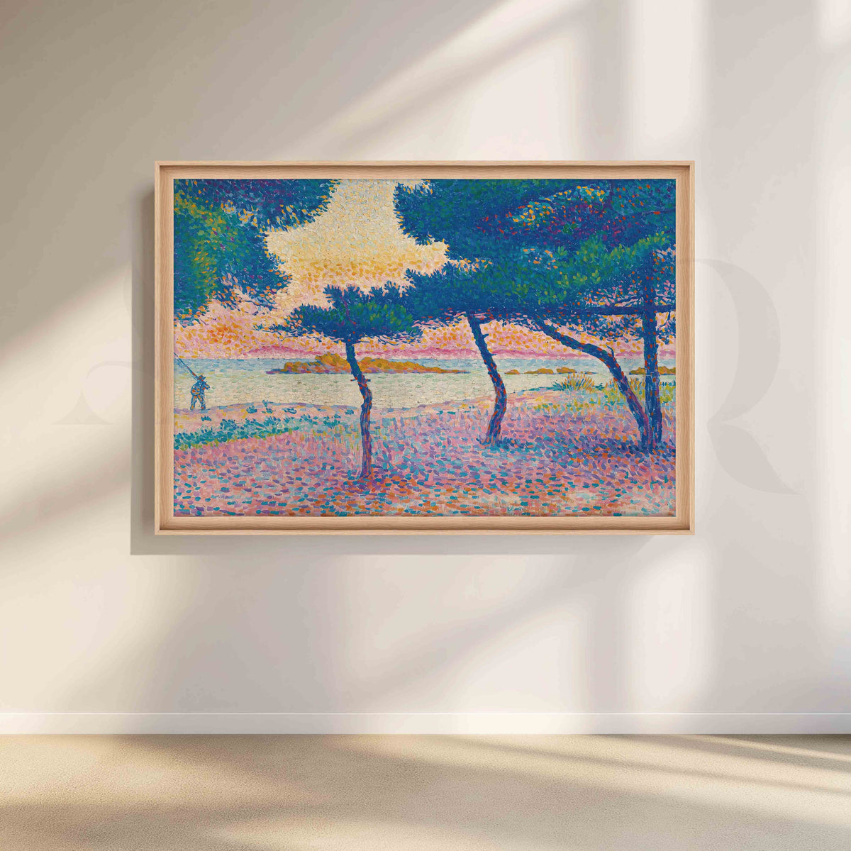 Pink Coastal Trees Canvas Artwork – Asha Art Studio – Image 5