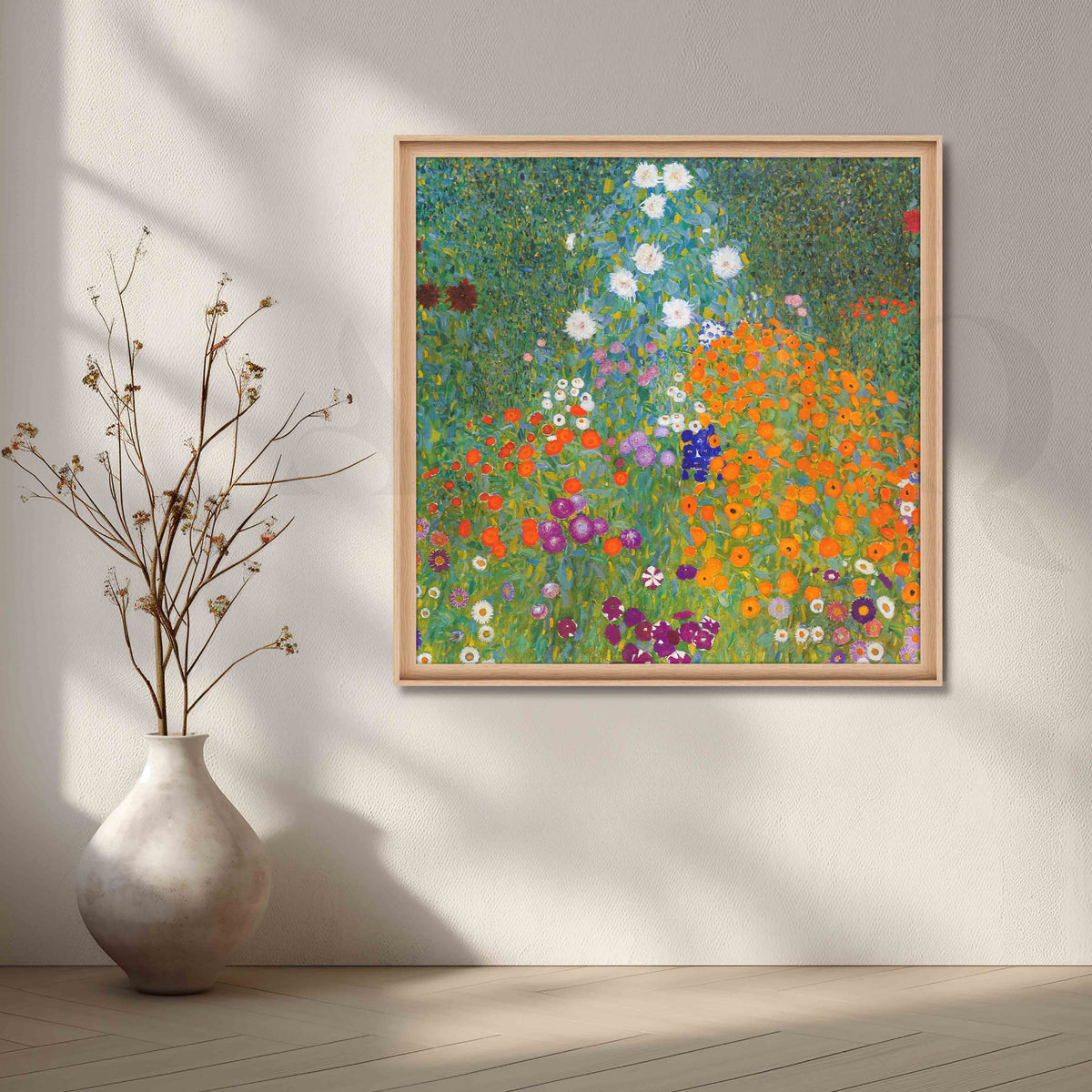Gustav Klimt Blooming Garden Canvas Artwork – Asha Art Studio – Image 5
