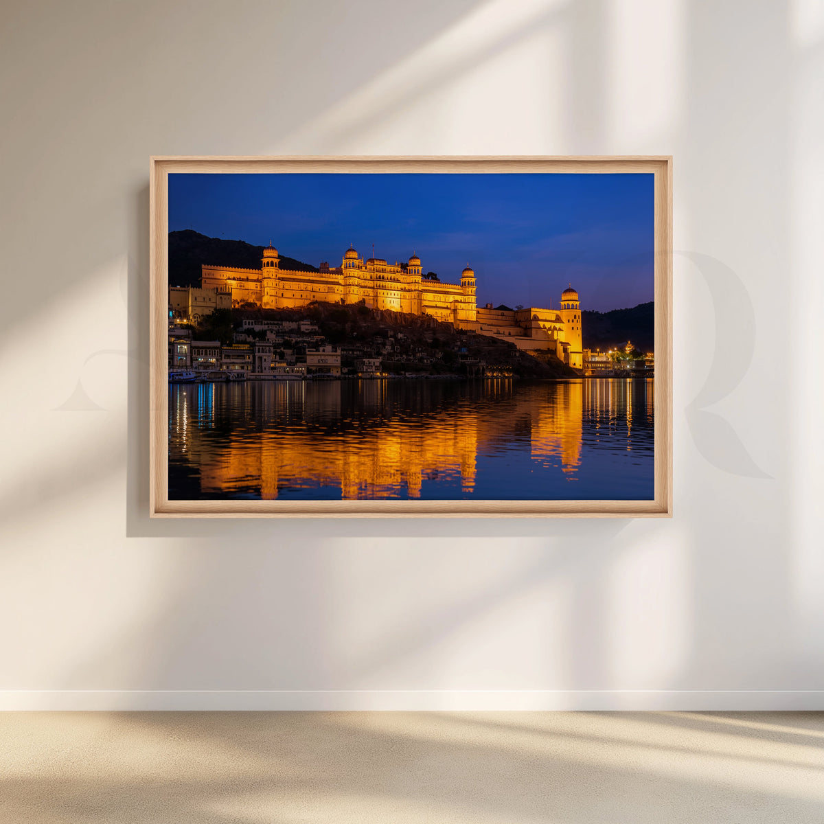 Udaipur City Night View Canvas Artwork – Asha Art Studio – Image 5