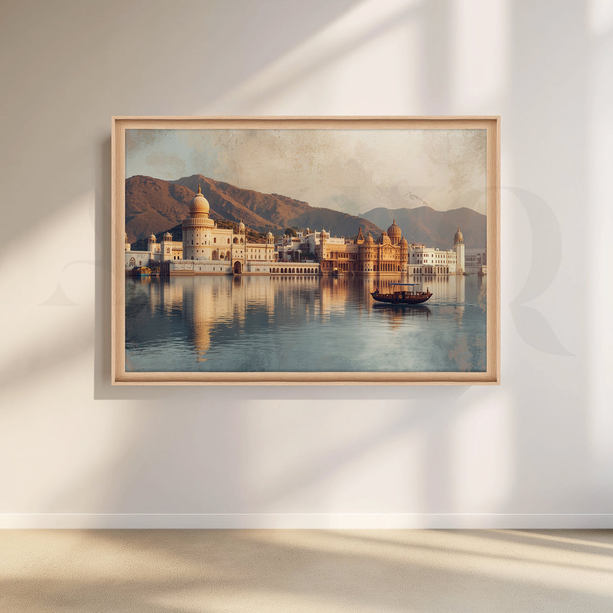 Udaipur Lake Palace Canvas Artwork – Asha Art Studio – Image 5