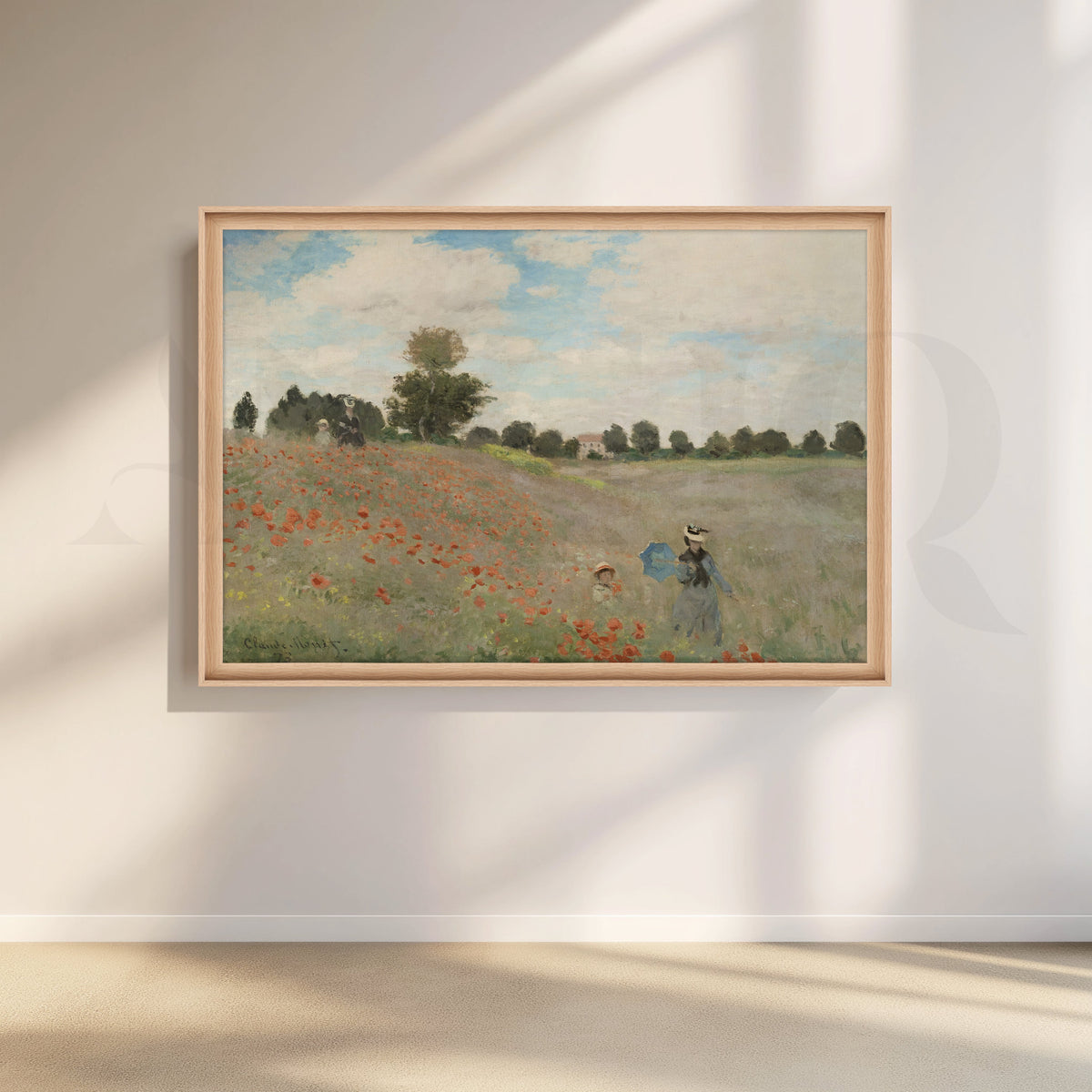 Poppies in Summer Light Canvas Artwork – Asha Art Studio – Image 5