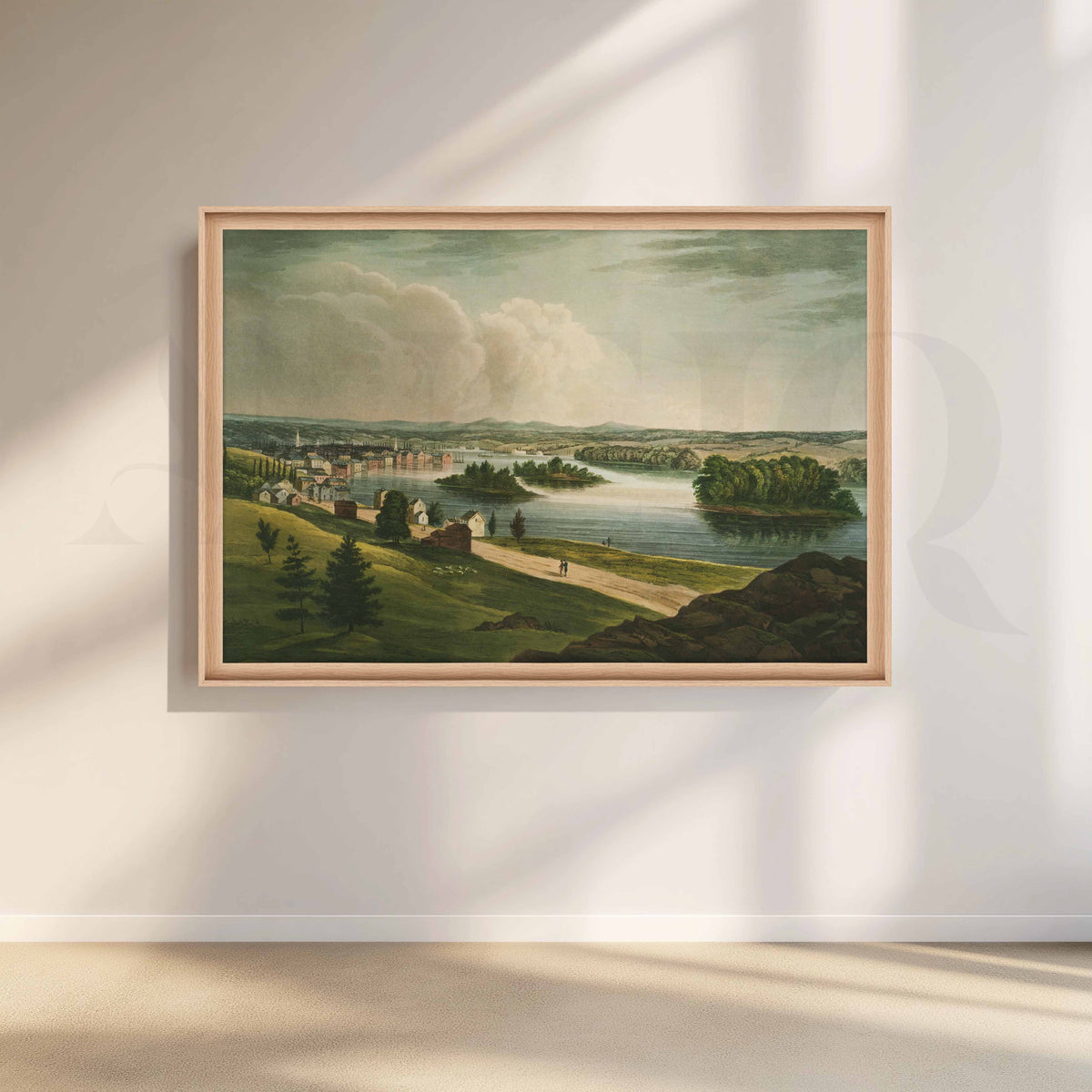 Serene River Valley Canvas Artwork – Asha Art Studio – Image 5