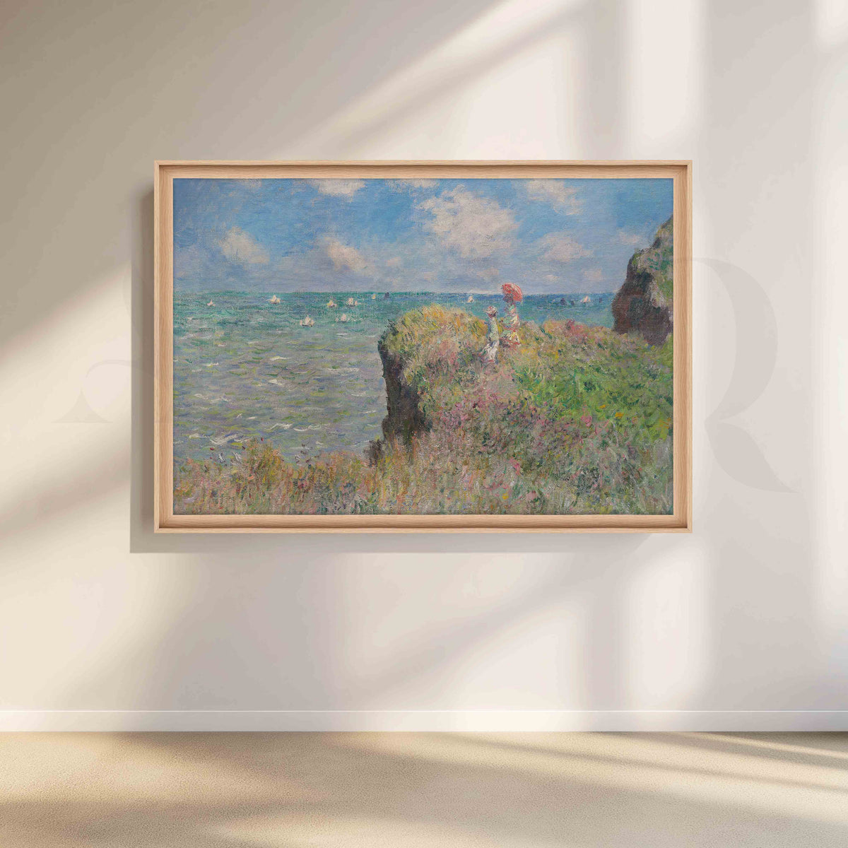 Coastal Cliff Seascape Impressionist Canvas Artwork – Asha Art Studio – Image 5