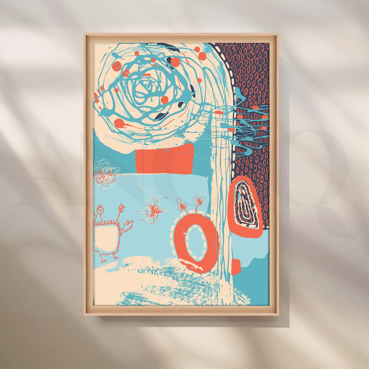 Whimsical Whirl Abstract Art – Asha Art Studio – Image 5
