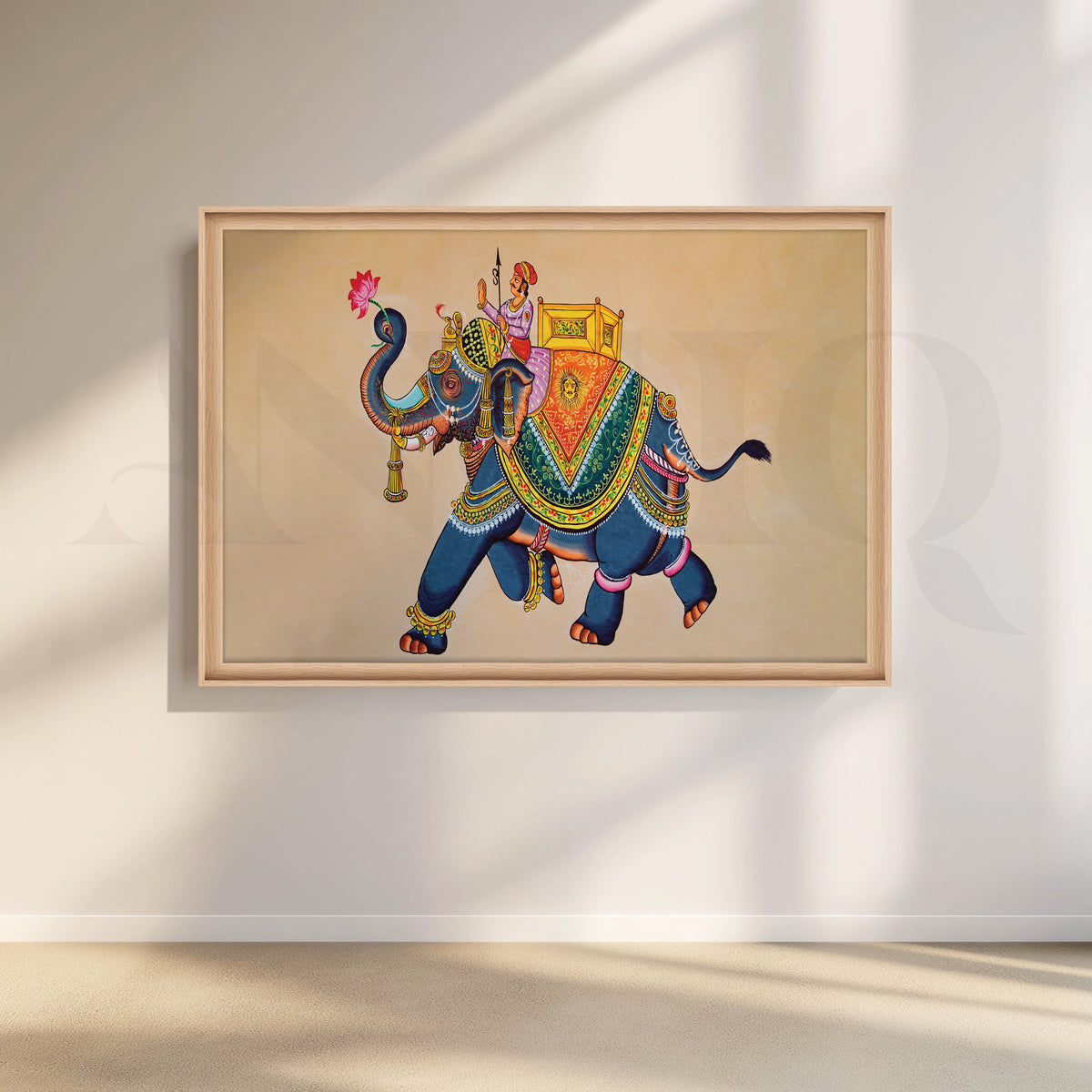 Elephants and Elegance Canvas Artwork – Asha Art Studio – Image 5