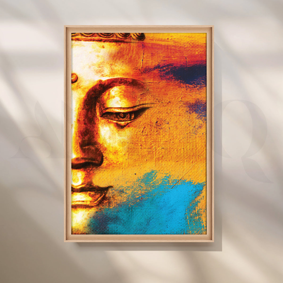 Lord Buddha's Tranquil Canvas Artwork – Asha Art Studio – Image 5