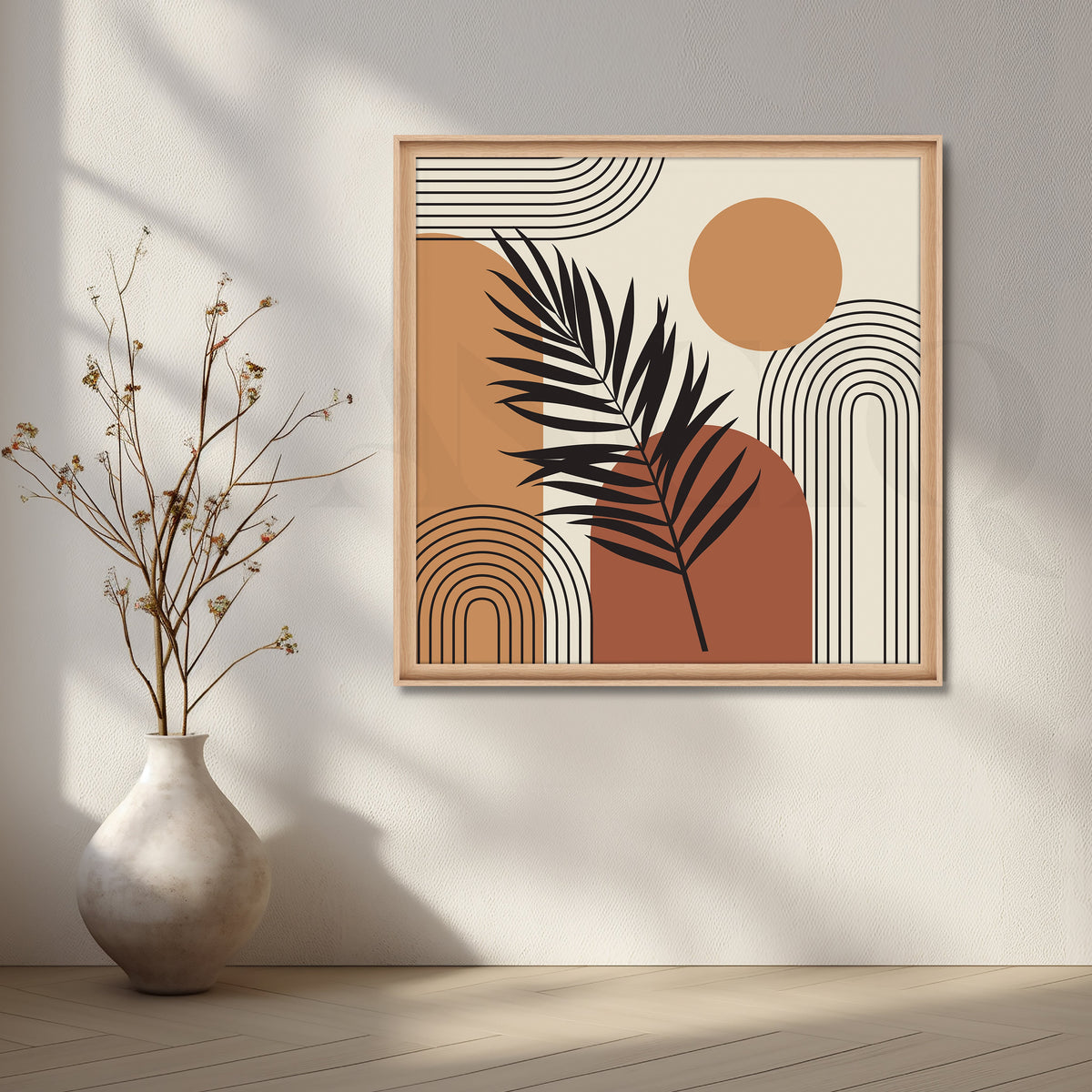 Bold Shapes and Nature's Canvas Artwork – Asha Art Studio – Image 5
