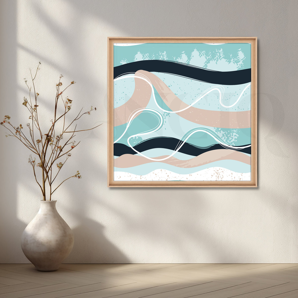 Gentle Curves Canvas Artwork – Asha Art Studio – Image 5