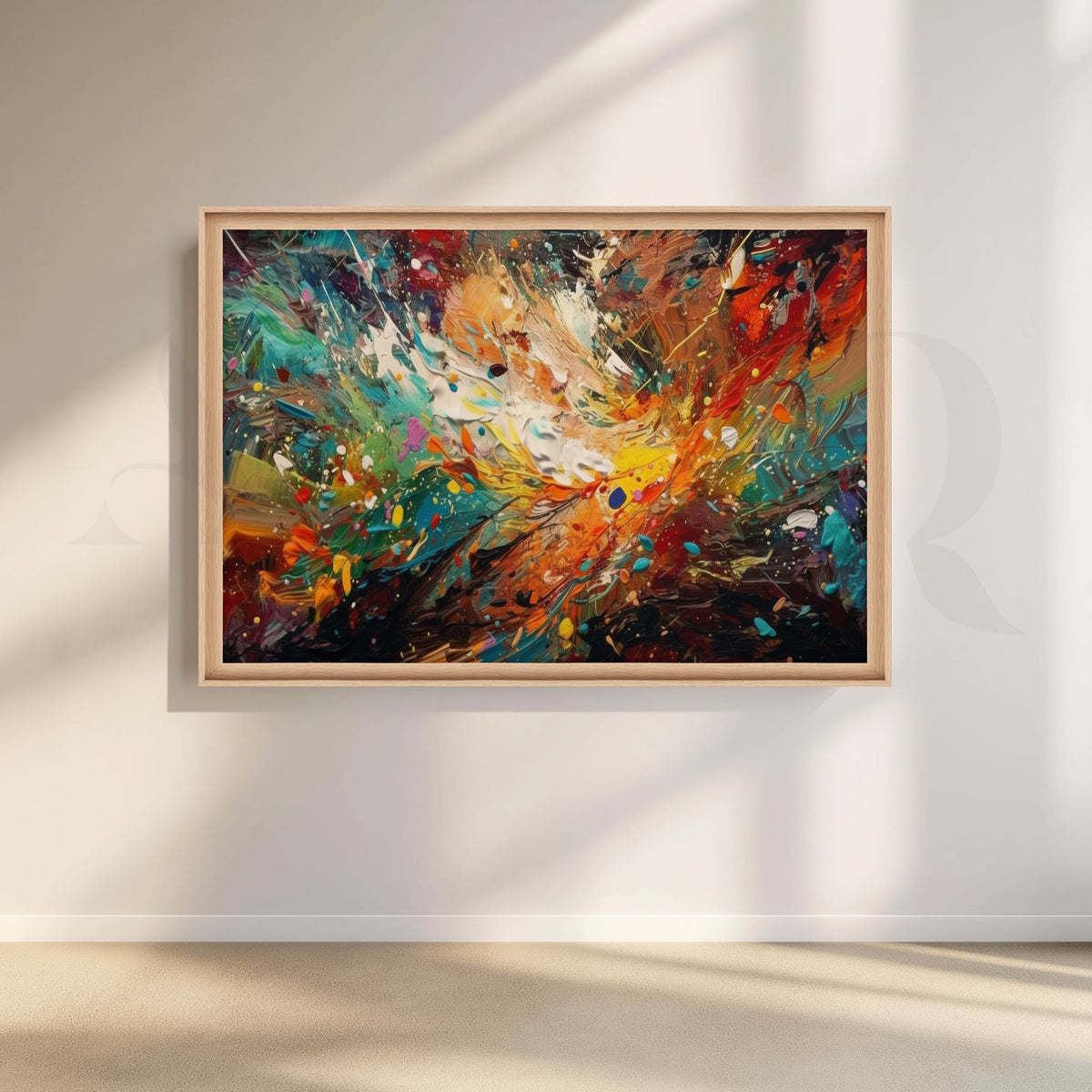 Modern Colorful Abstract Canvas wall Artwork – Asha Art Studio – Image 5