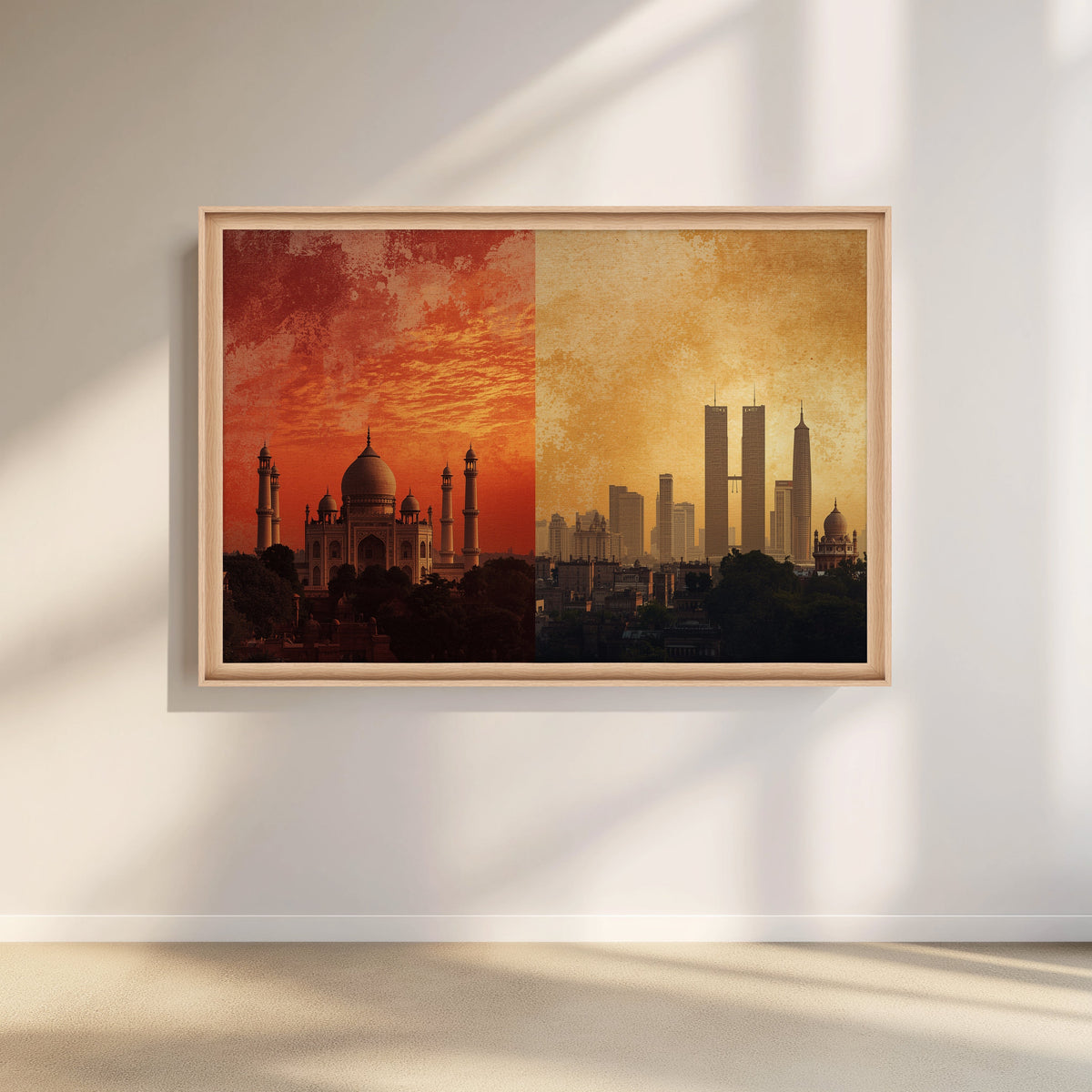 Taj to Towers Canvas Artwork – Asha Art Studio – Image 5