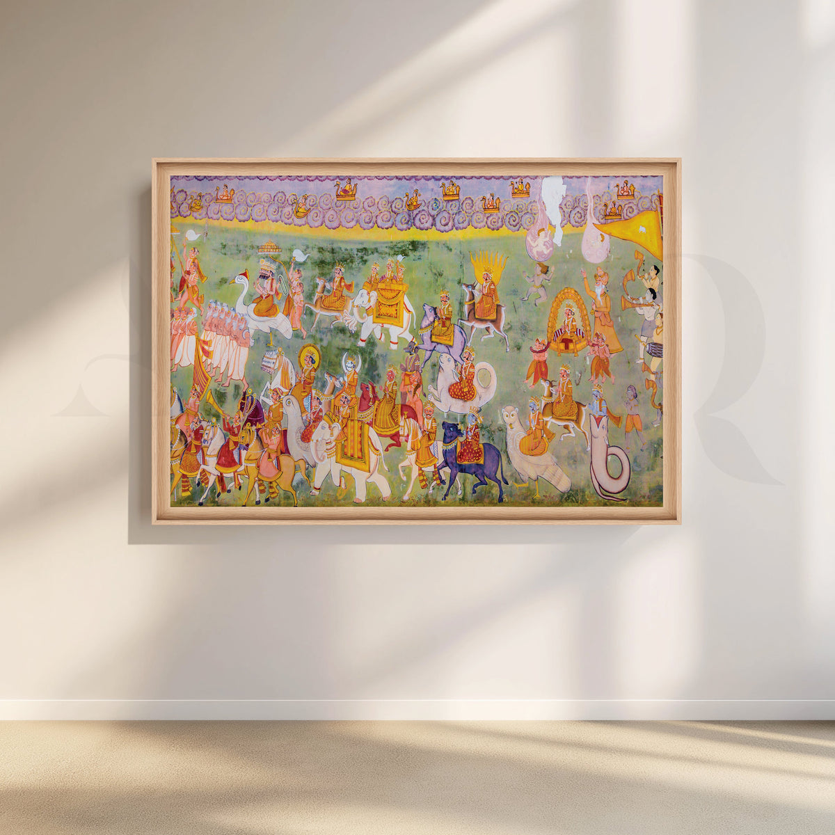 Rajasthani Miniatures Canvas Artwork – Asha Art Studio – Image 5