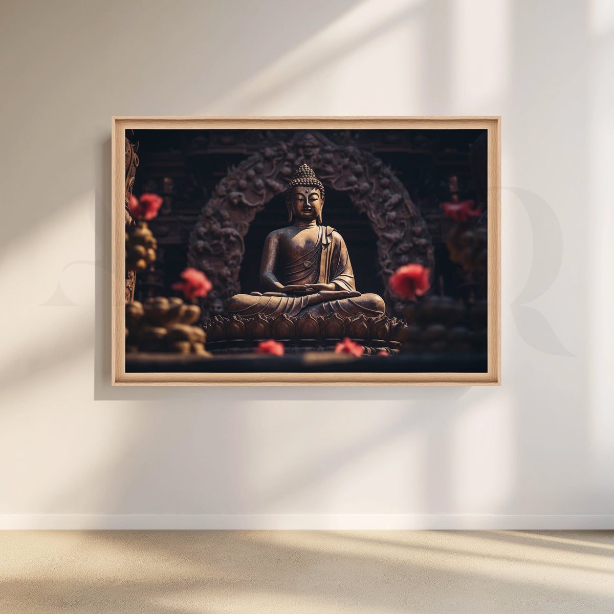 Serene Buddha Canvas Artwork – Asha Art Studio – Image 5