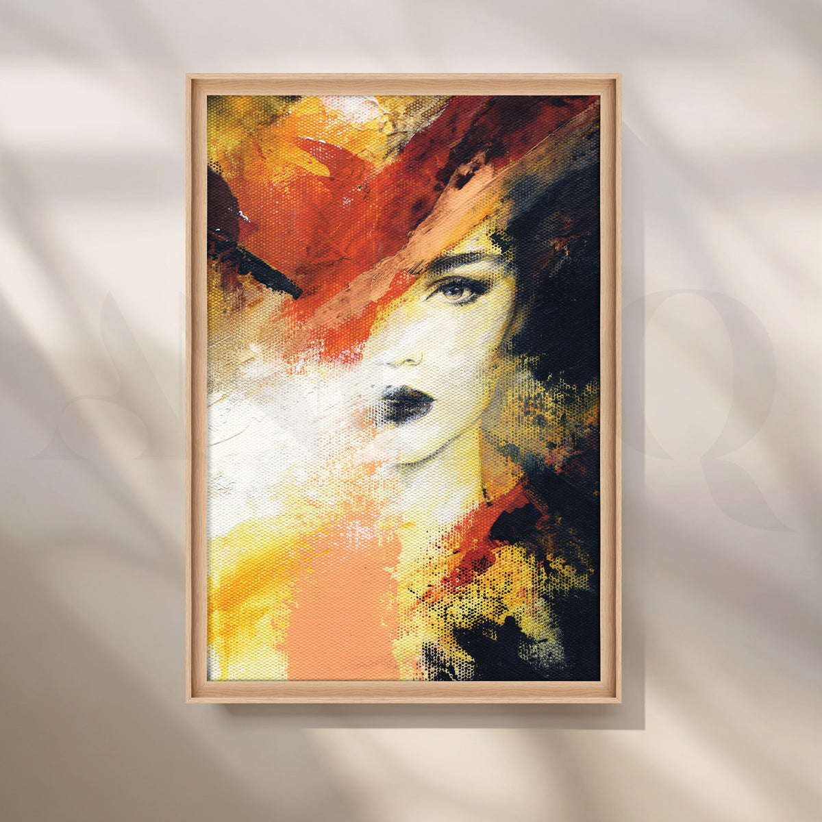 The Enigmatic Essence of a Girl Canvas Artwork – Asha Art Studio – Image 5