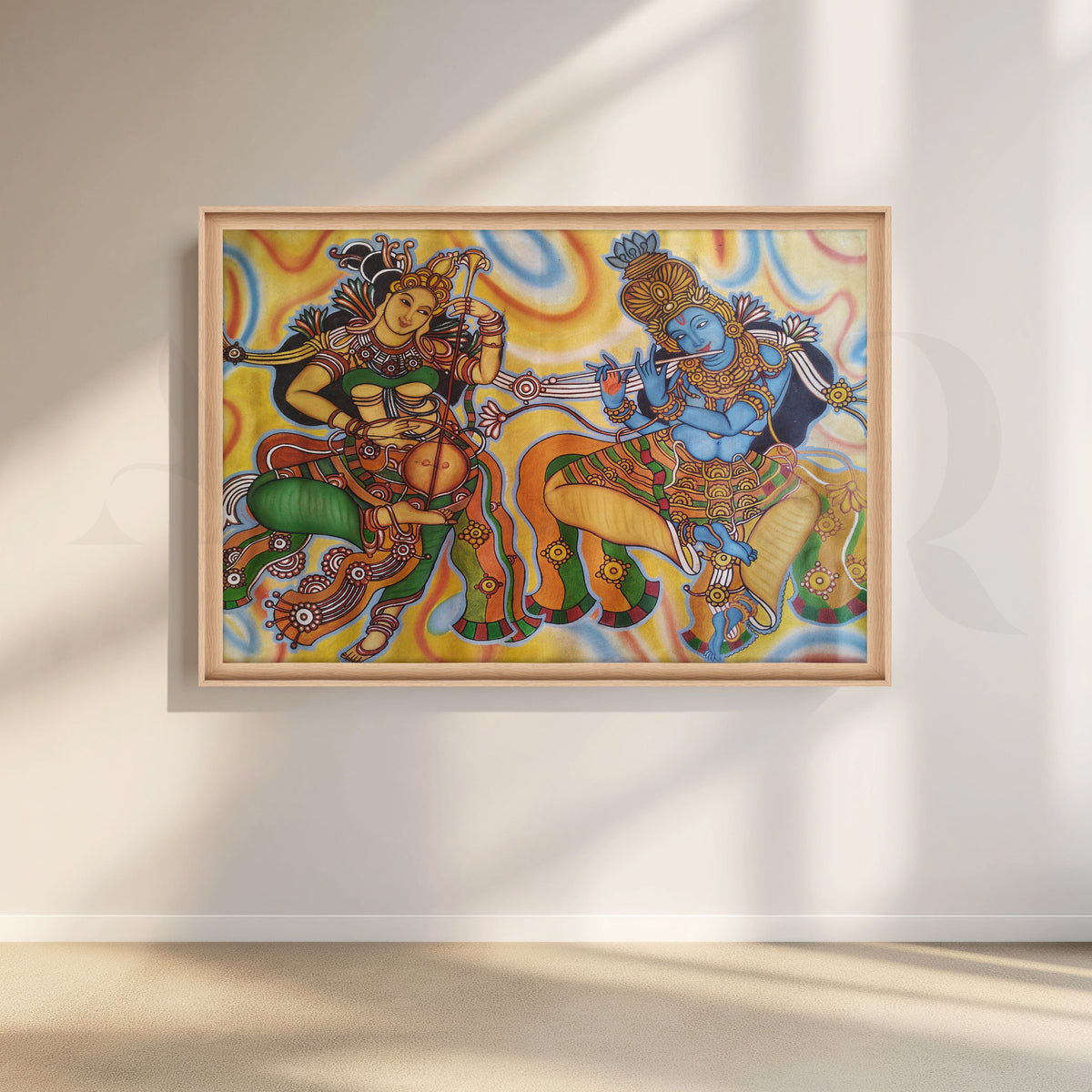 Krishna and Radha Musical Artwork – Asha Art Studio – Image 5
