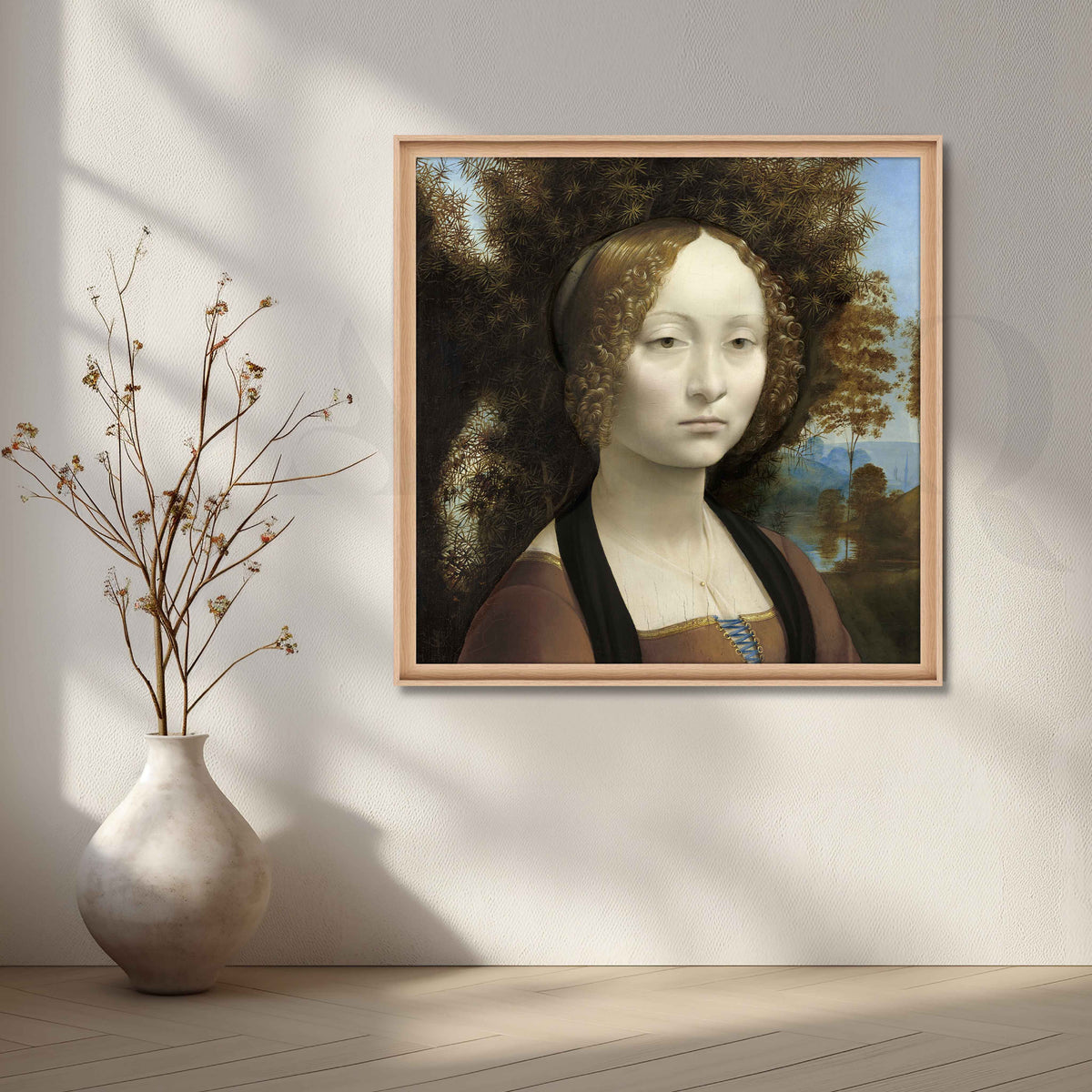 Ginevra de’ Benci Canvas Artwork – Asha Art Studio – Image 5
