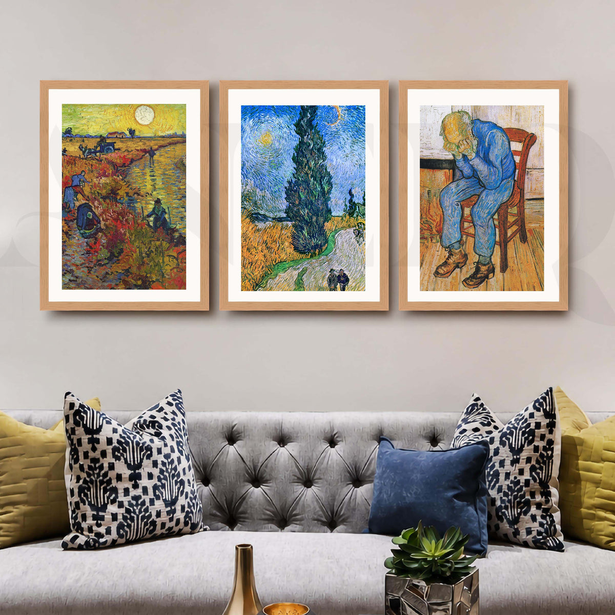 Van Gogh Classic Gallery Wall Artwork Set of 3 – Asha Art Studio – Image 9