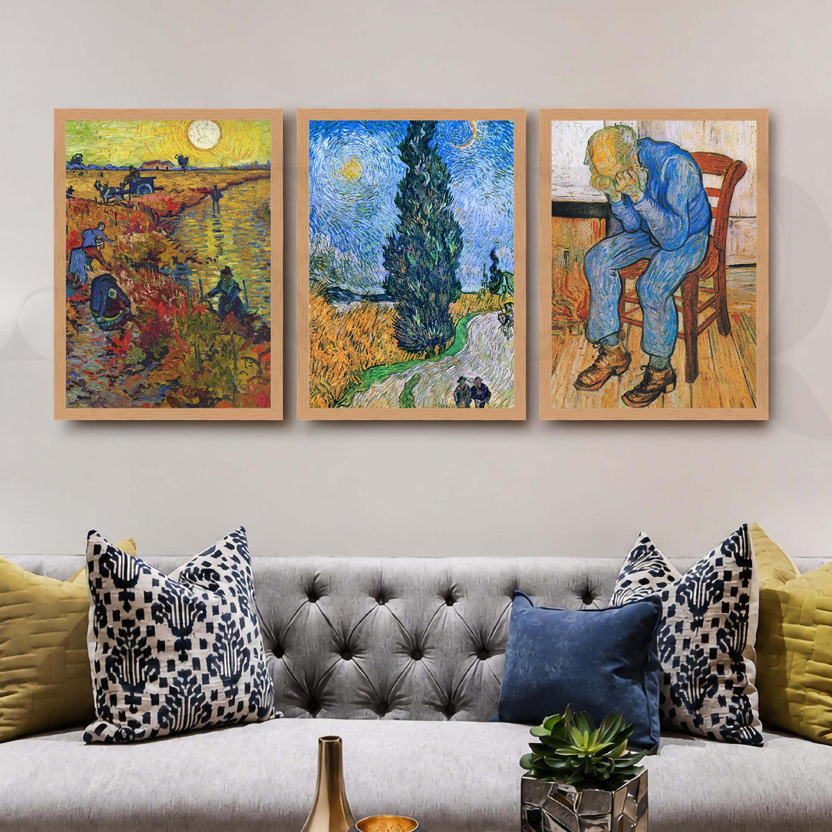 Van Gogh Classic Gallery Wall Artwork Set of 3 – Asha Art Studio – Image 5