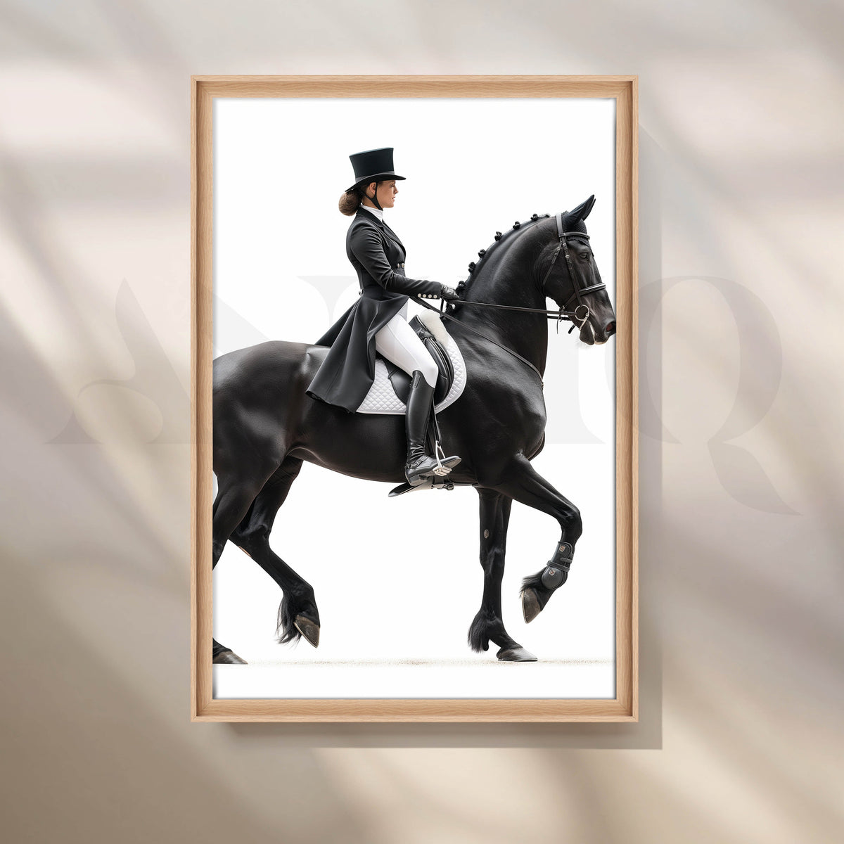 Elegant Equestrian Horse Rider Canvas Artwork – Asha Art Studio – Image 5