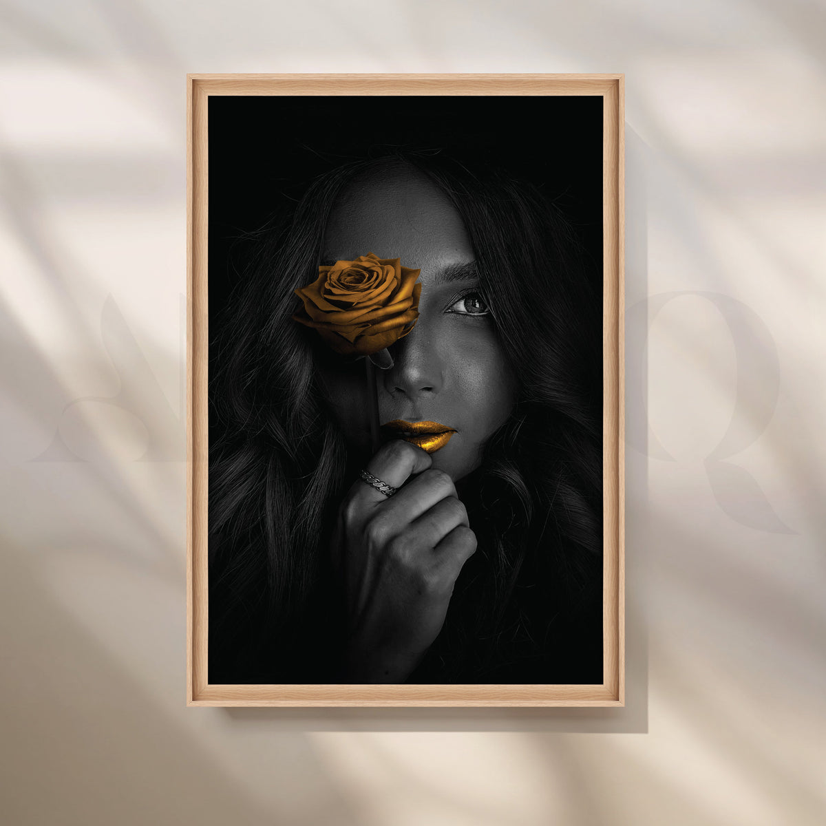 Gilded Elegance Canvas Artwork – Asha Art Studio – Image 5