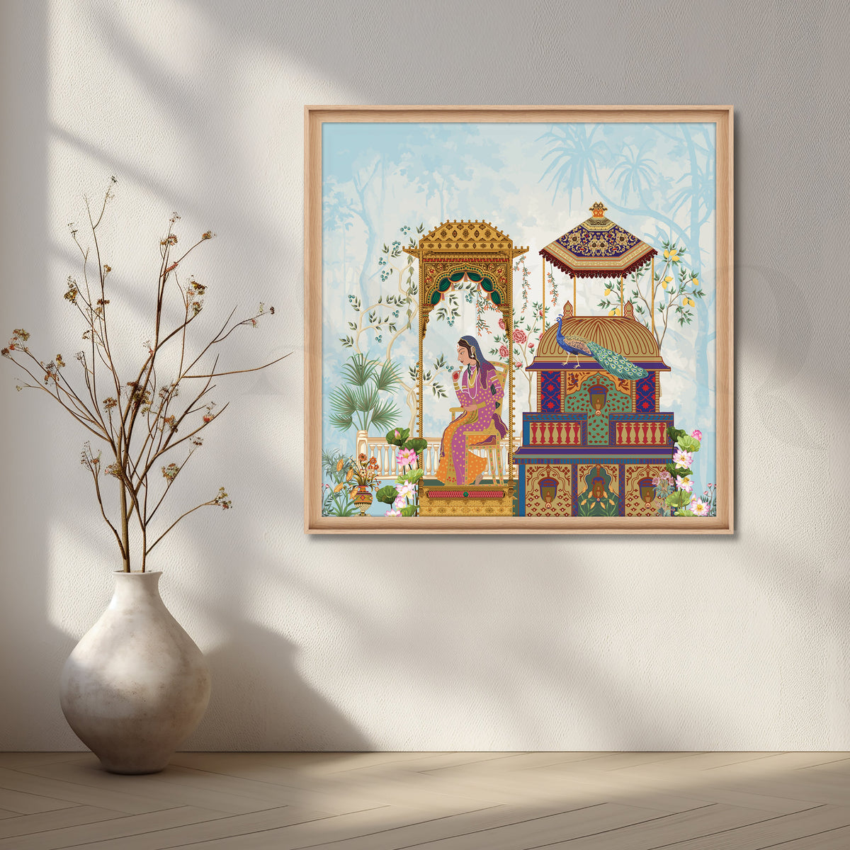 Noblewoman’s Moment of Reflection Artwork – Asha Art Studio – Image 5