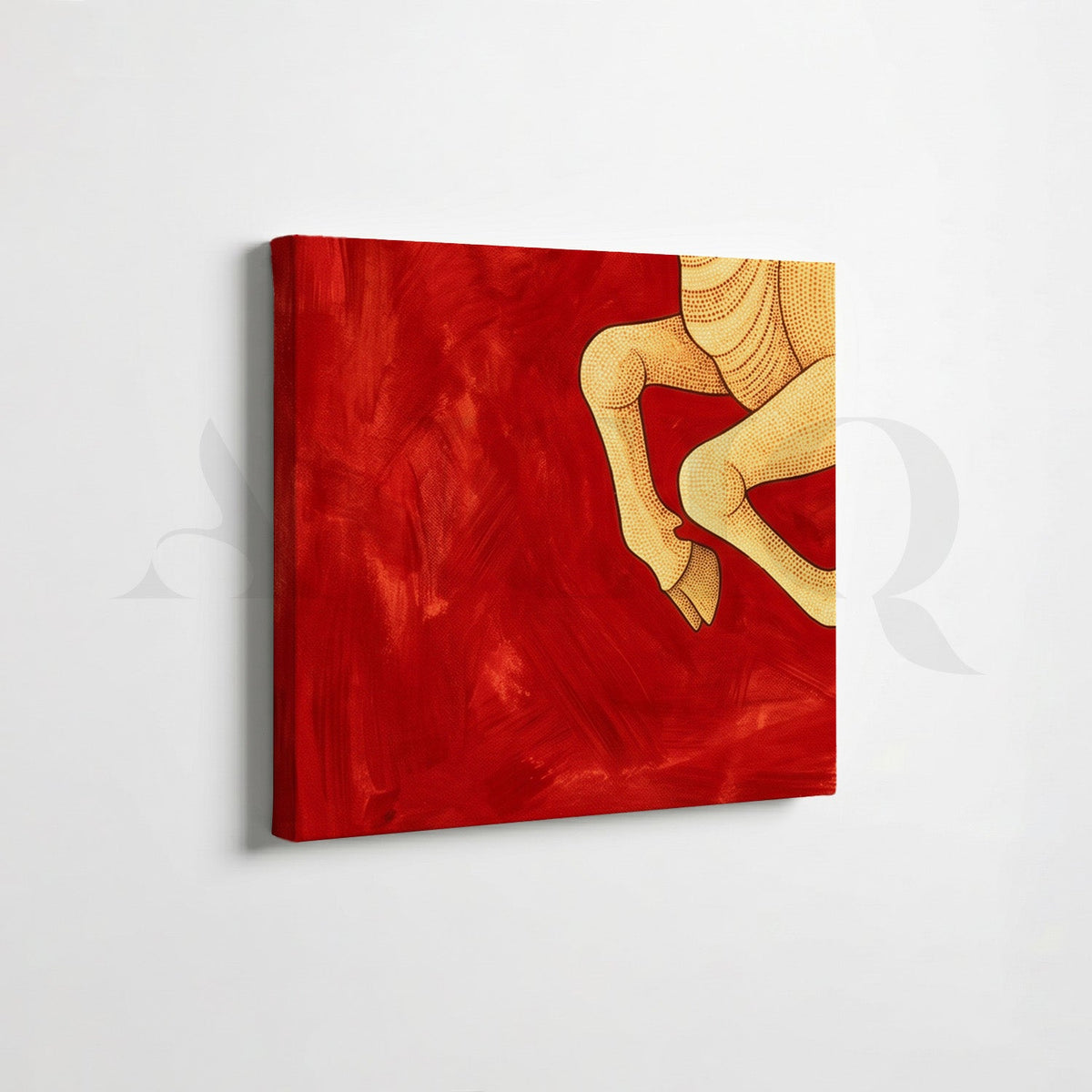 Sacred Cow Lotus Gallery Wall Canvas Artwork Set of 6 – Asha Art Studio – Image 5