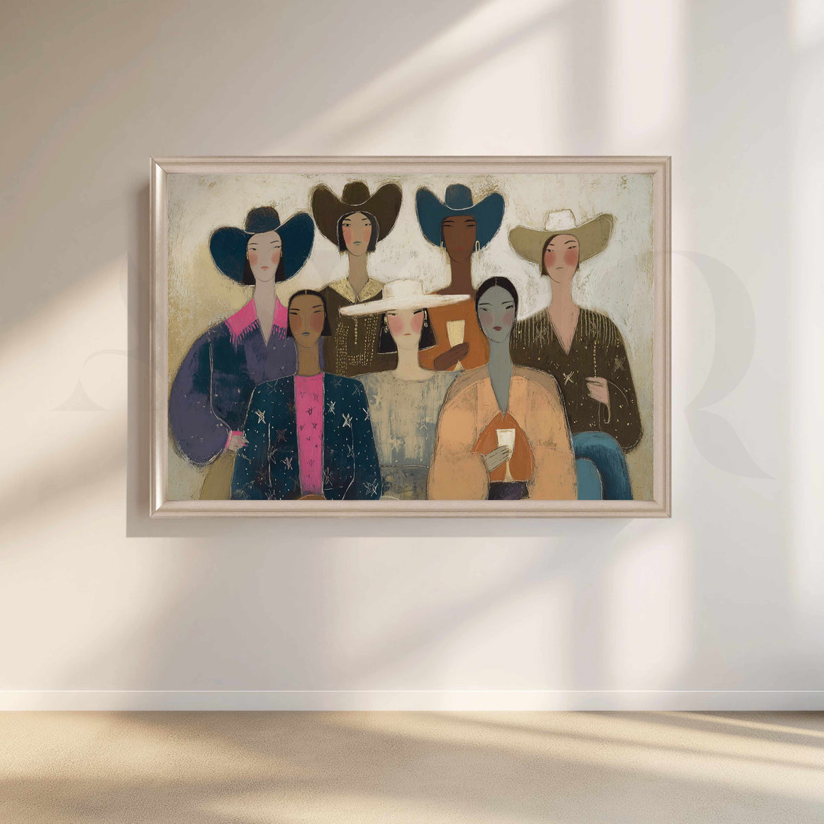 Stylish Women Figurative Canvas Artwork with Contemporary Fashion Appeal – Asha Art Studio – Image 4