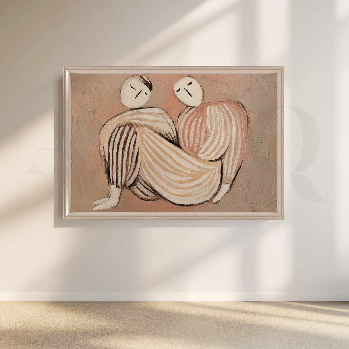 Minimal Figurative Abstract Canvas Artwork – Asha Art Studio – Image 4